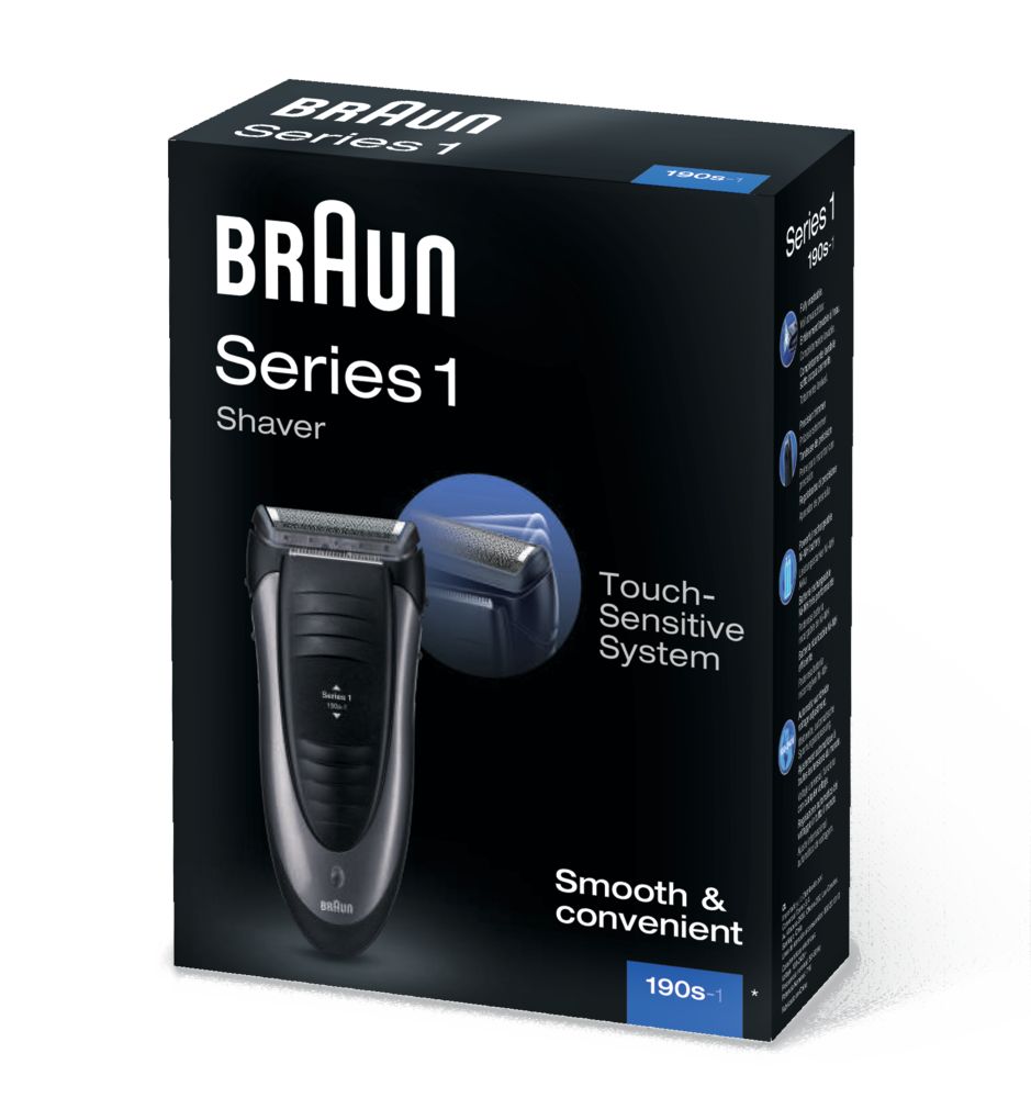 Braun - Elektrischer Rasierer "Series 1 - 190s" in Silber und Schwarz