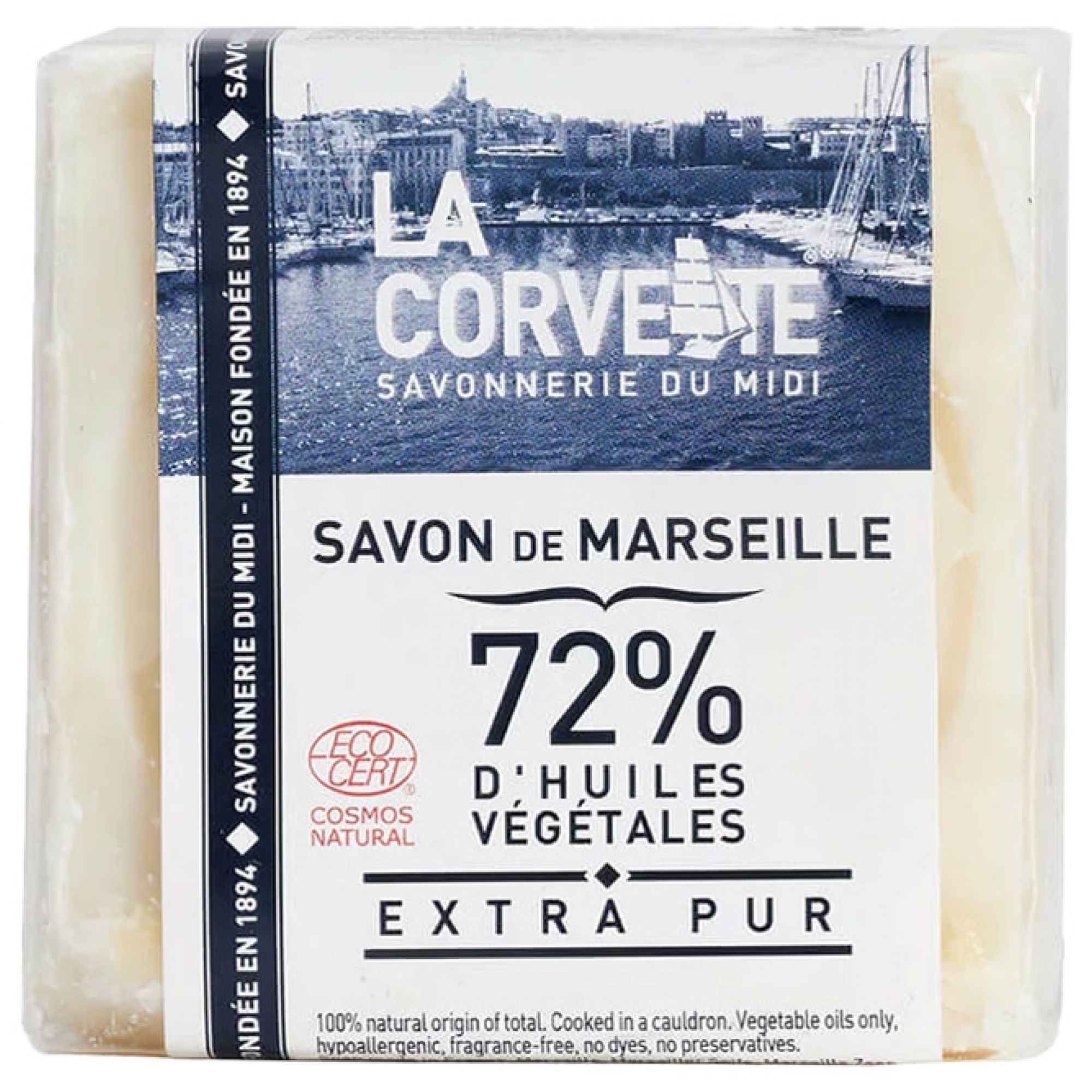 La Corvette Marseille Seife Extra Pure 6,2x5,1x6 cm