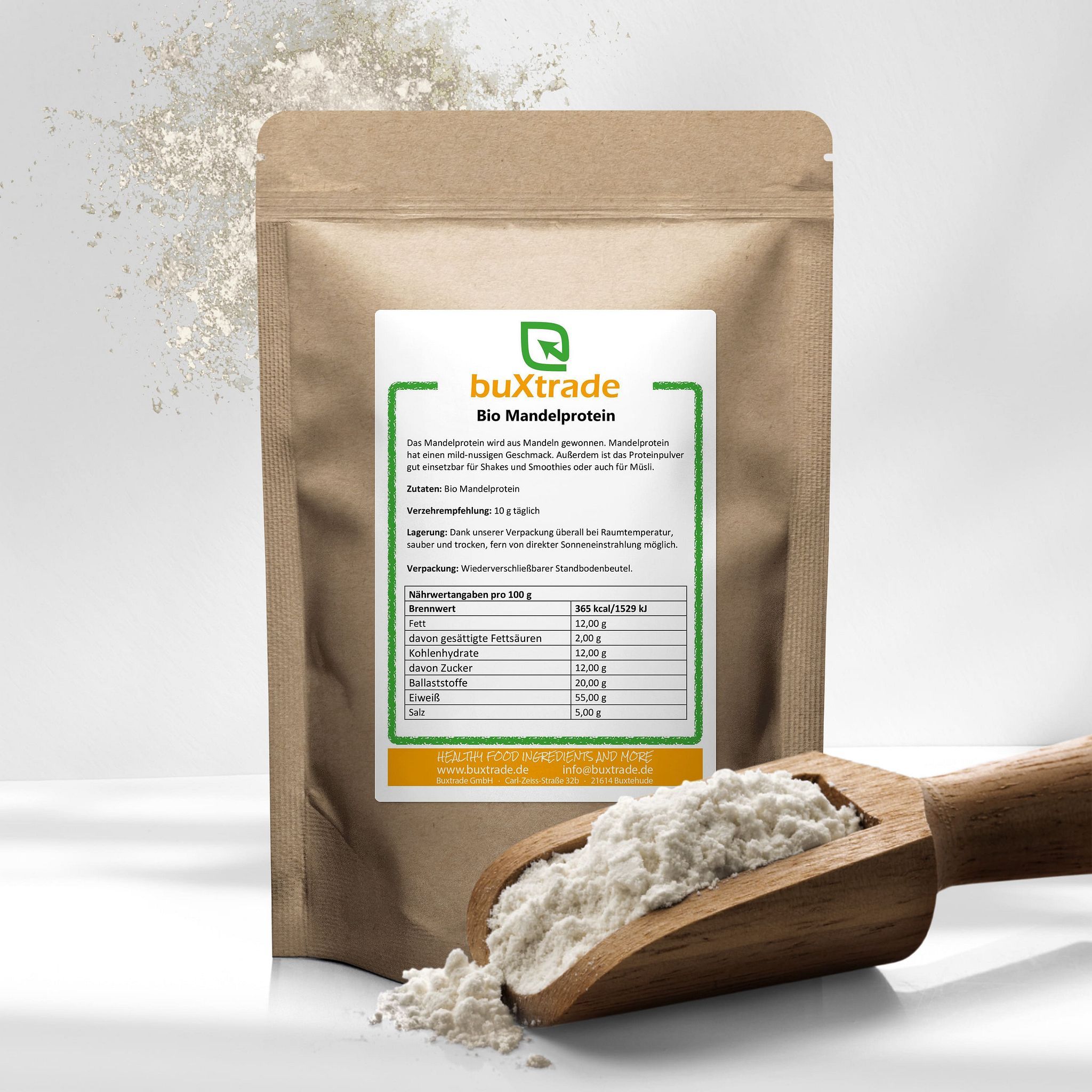buXtrade Bio Mandelprotein 1 kg Pulver