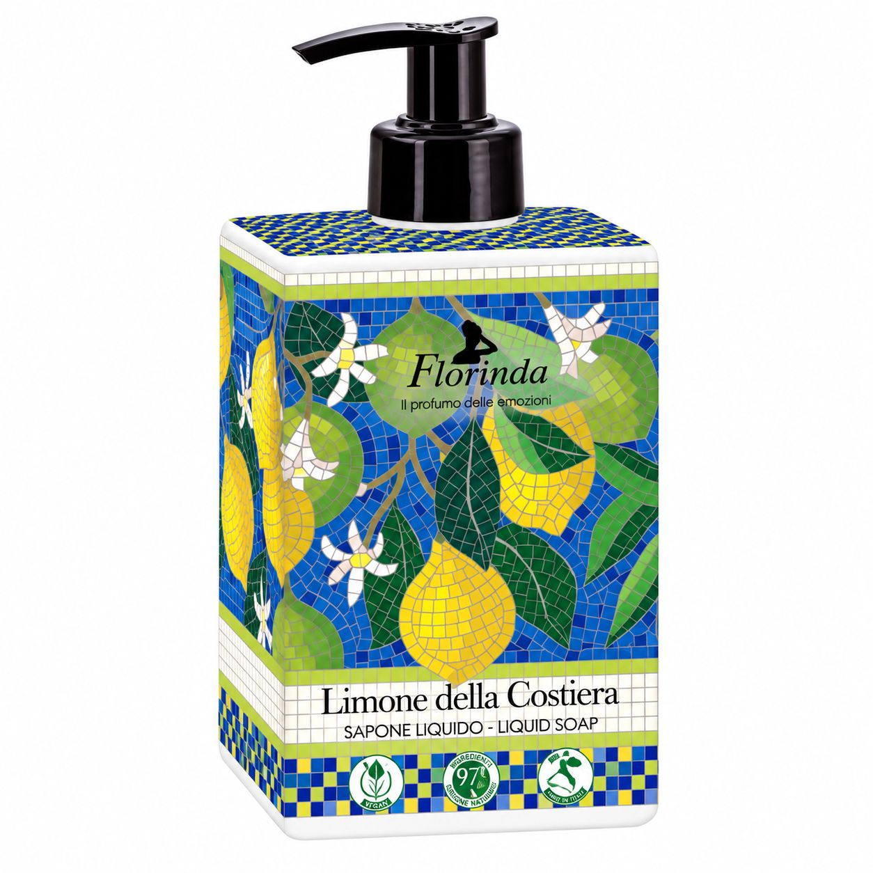 Florinda Flüssigseife Limone della Costiera vegan Made in Italy 500 ml