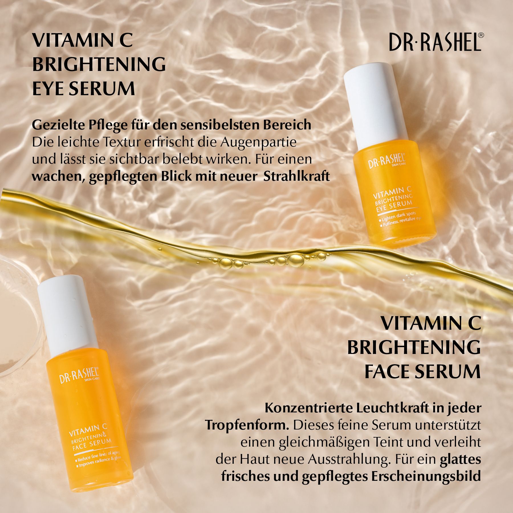 DR RASHEL Gesichtspflege-Set Vitamin C Geschenkbox Serum Creme Masken Toner