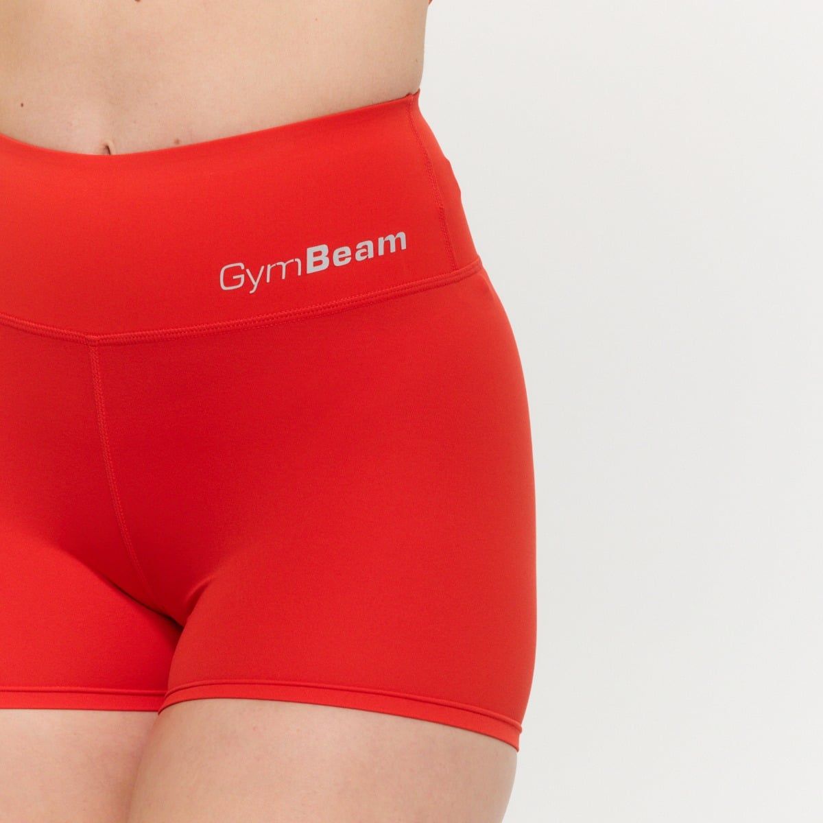 GymBeam Shorts Damen Slim mit hoher Taille BEAT Tangerine