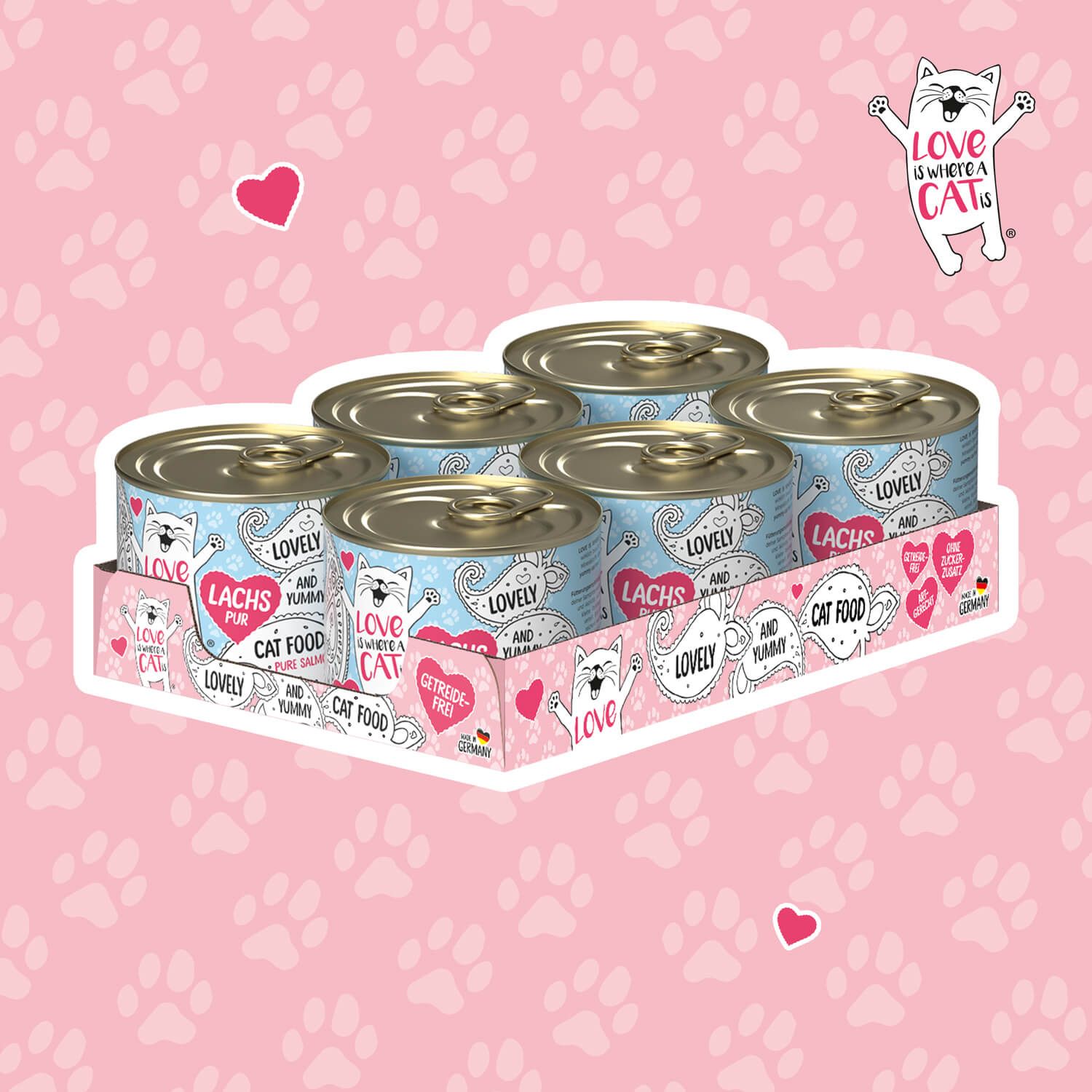 Love is where a cat is® Lachs pur