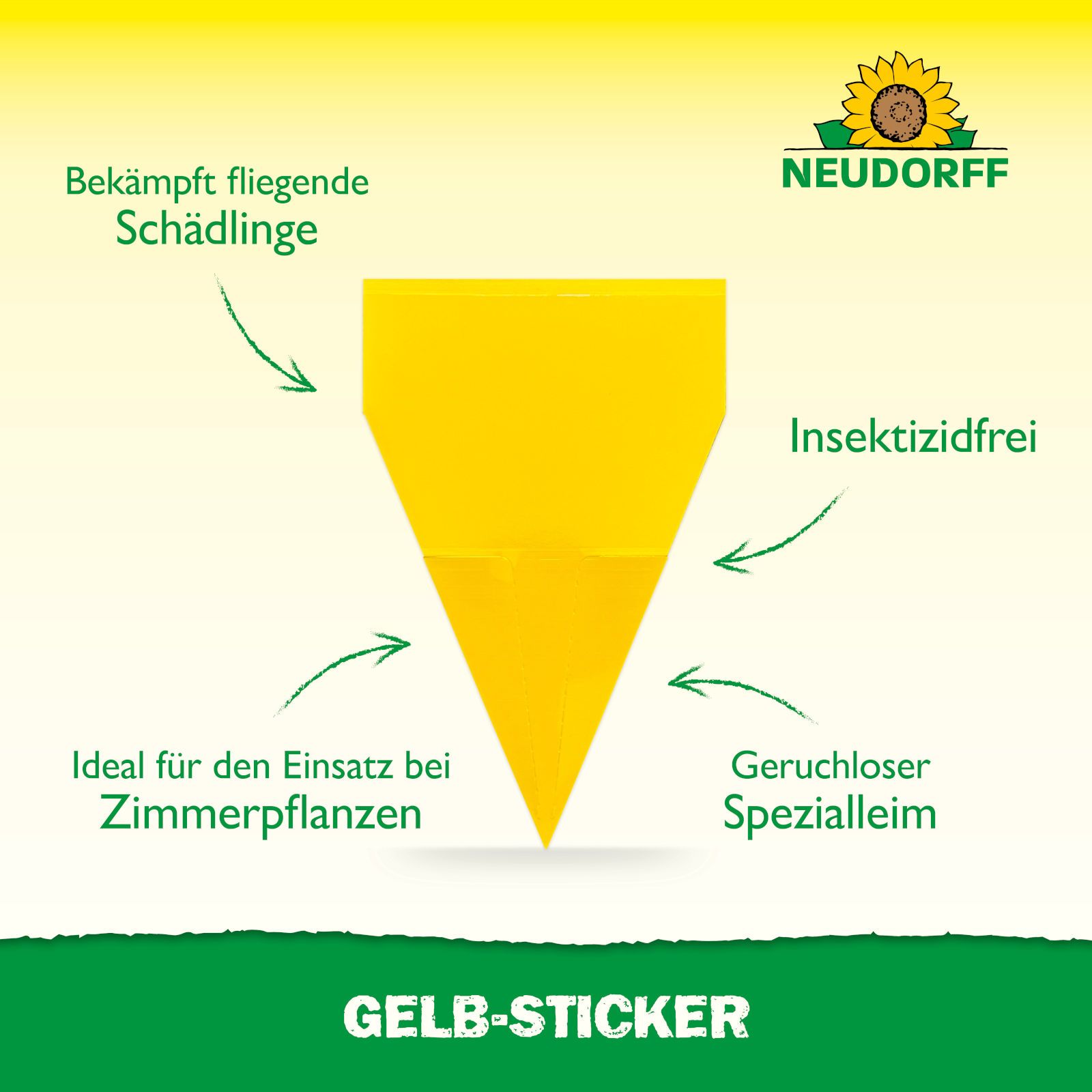 Neudorff Gelb-Sticker