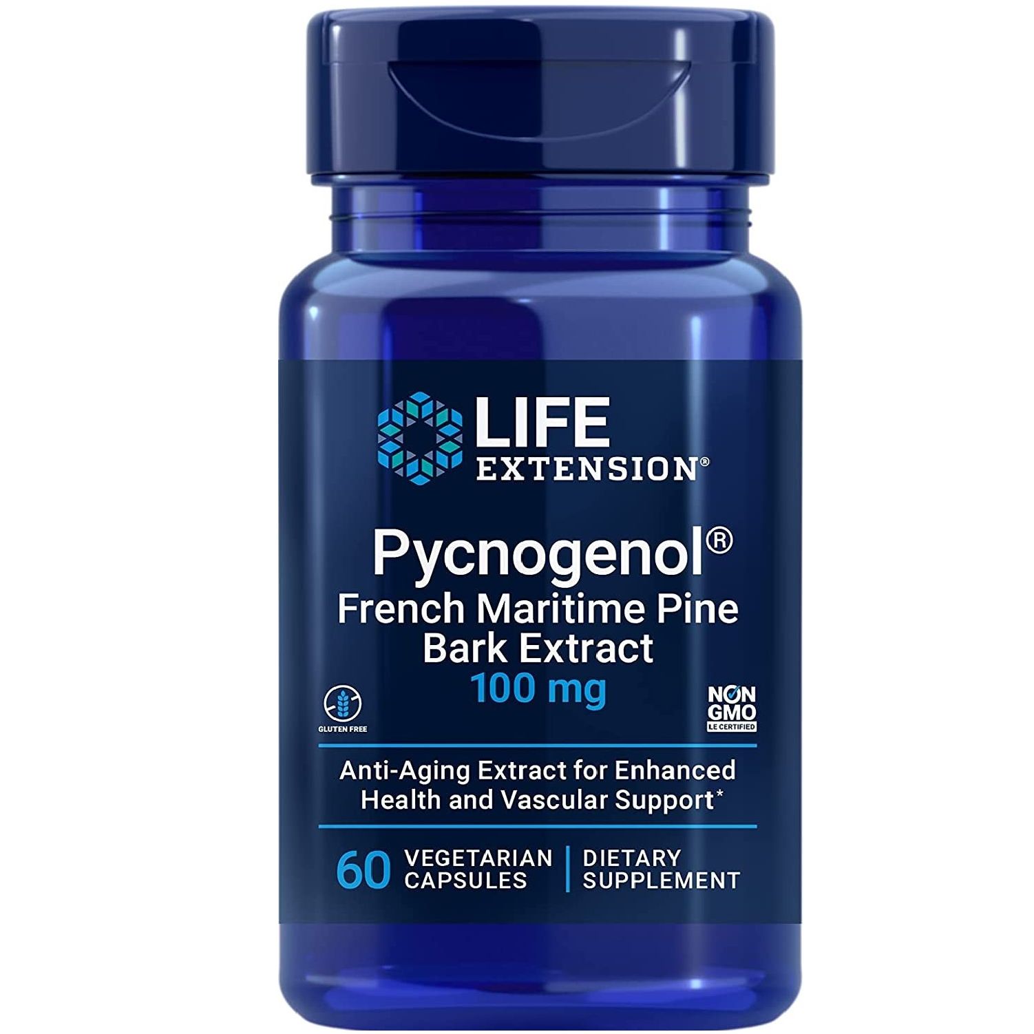 Life Extension Pycnogenol Französischer Seekiefernrindenextrakt 100 mg 60 St
