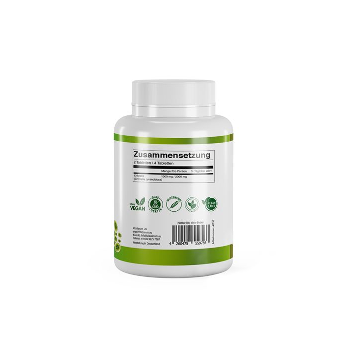 VitaSanum® - Chlorella (Chlorella pyrenoidosa) 90 St Lacktabletten