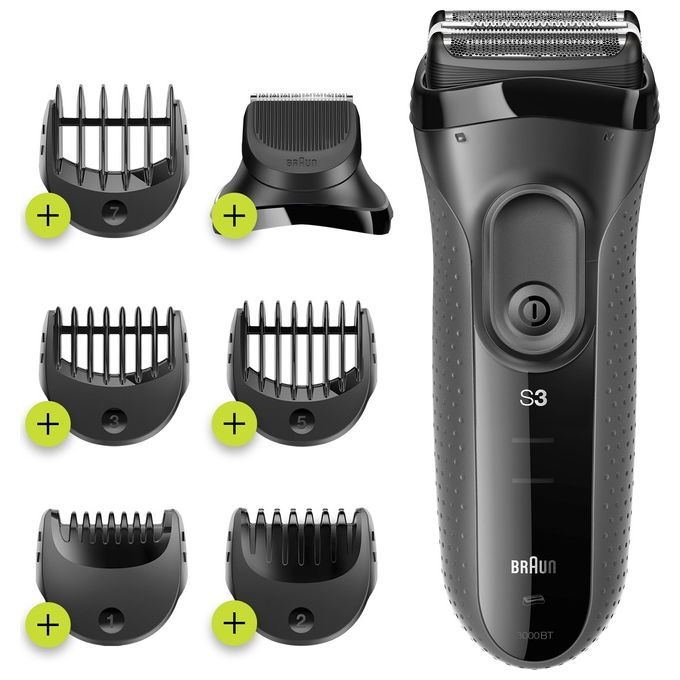 Braun - Elektrischer Rasierer für Männer "Series 3 Shave&Style 3000BT" in Schwarz