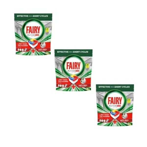 Fairy Platinum Plus - Spülmaschinentabs All-In-One Zitrone 3x28 St