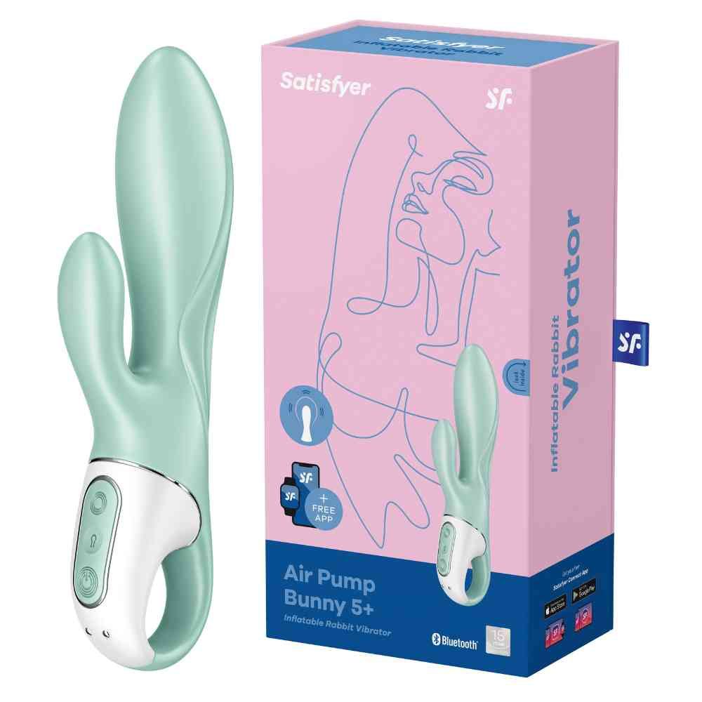 Satisfyer Air Pump Bunny 5 Connect App, 20,5 cm, mit App