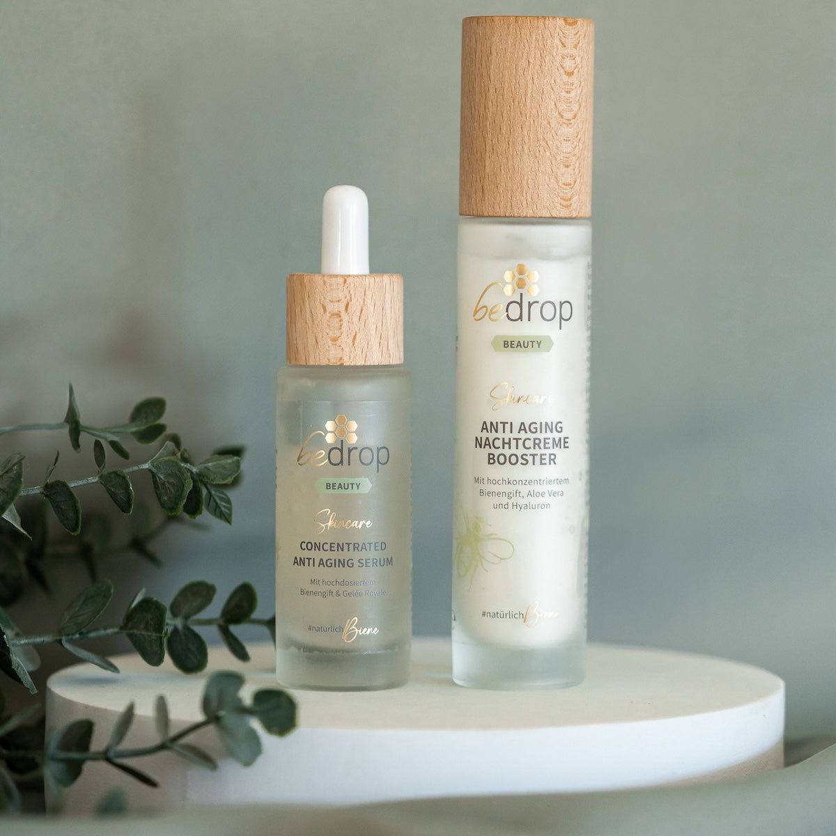 bedrop Anti-Aging-Set | Concentrated Anti Aging Serum & Nachtcreme Booster