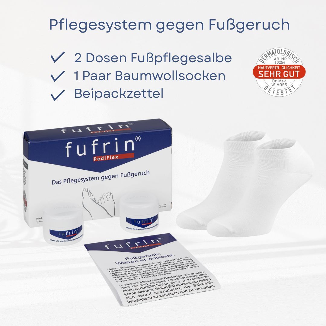 fufrin® Fusspflegesystem bei Schweißfüßen Fußgeruch Gr. 43-46