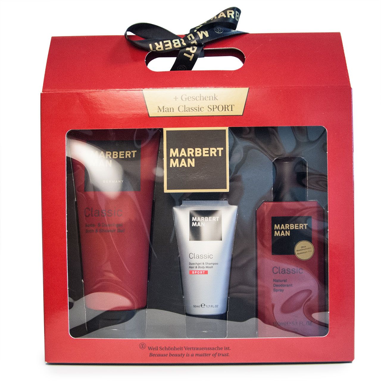 Marbert Man Classic Set -Duschgel+Deo Spray+Sport Duschgel