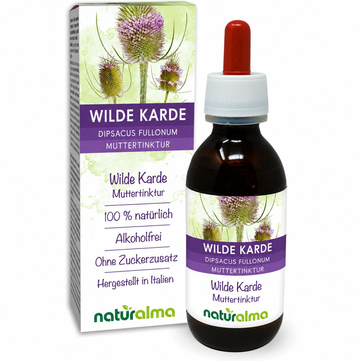 Naturalma Wilde Karde (Dipsacus fullonum) alkoholfreie Tropfen 120 ml