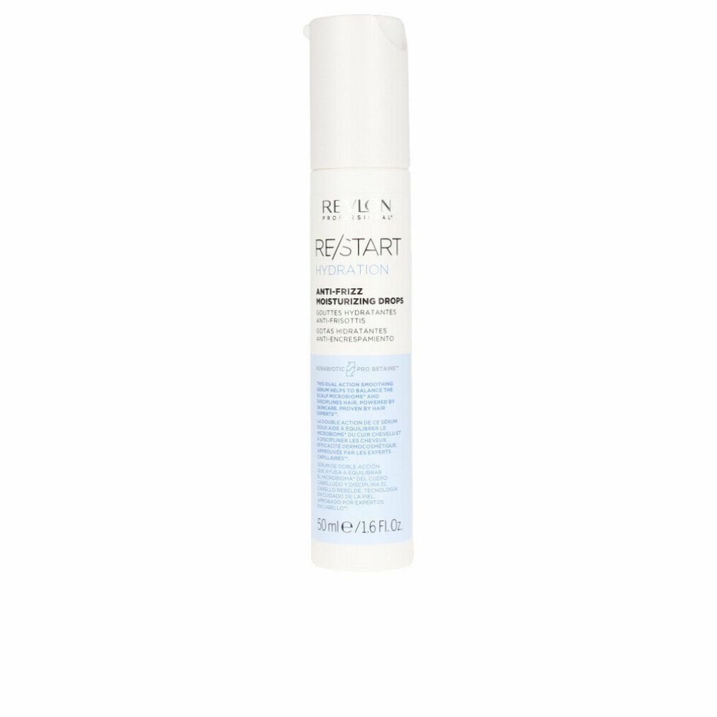 Revlon Re/Start Hydration Anti-Frizz Feuchtigkeitstropfen mit Verpackung.