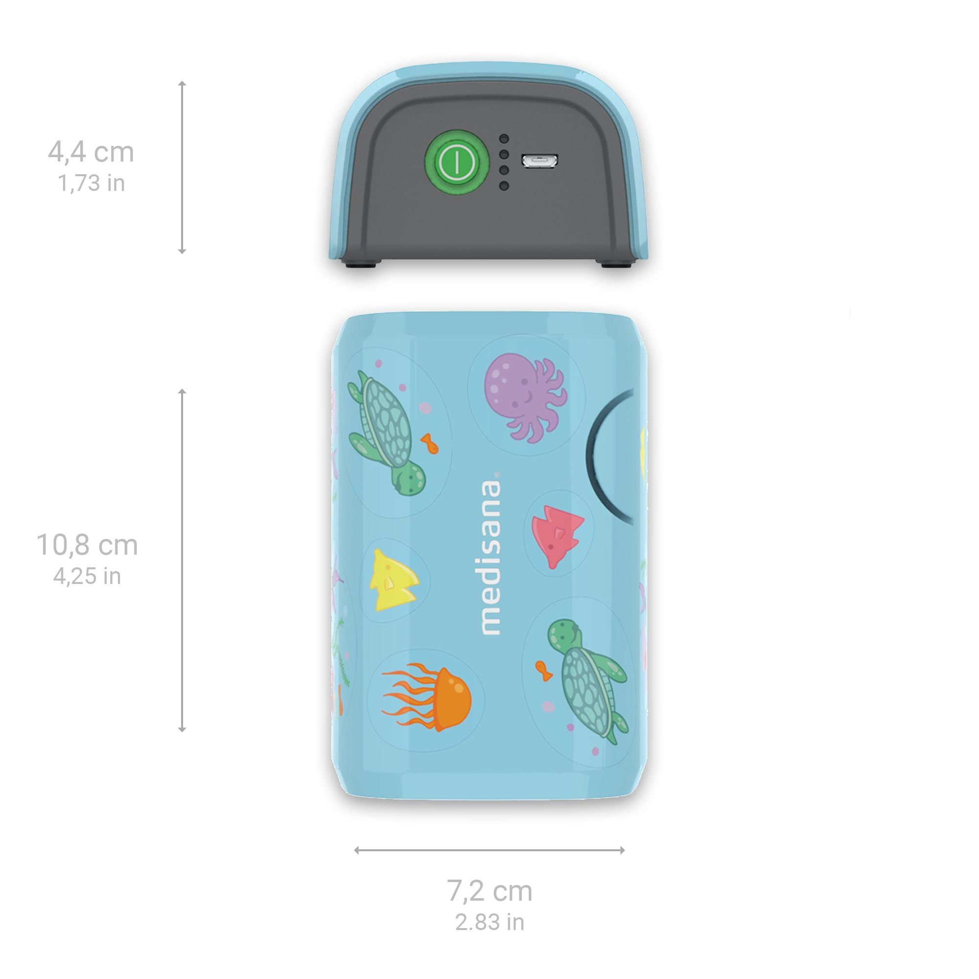 medisana IN 165 Kinder-Inhalator Vernebler für Asthma, Husten, Schnupfen
