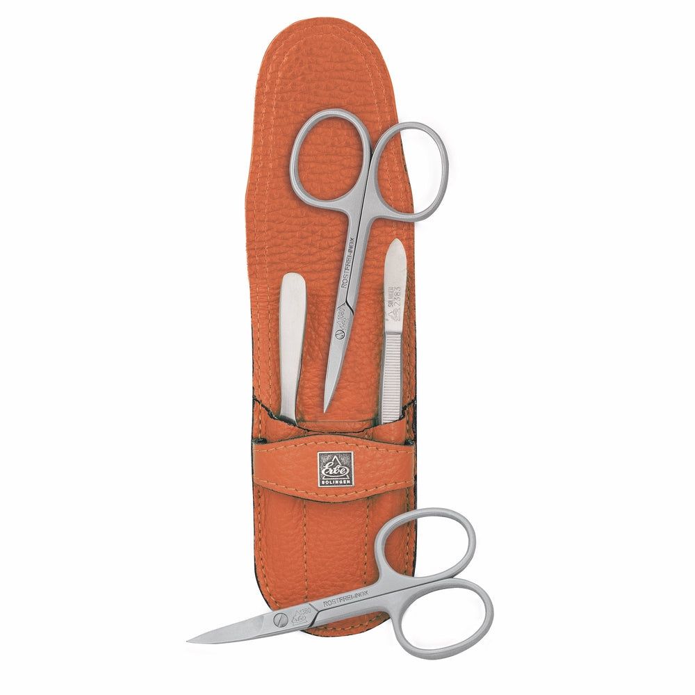 Erbe Solingen Maniküre Stecketui inox Orange Nagel- und Hautschere 1 St