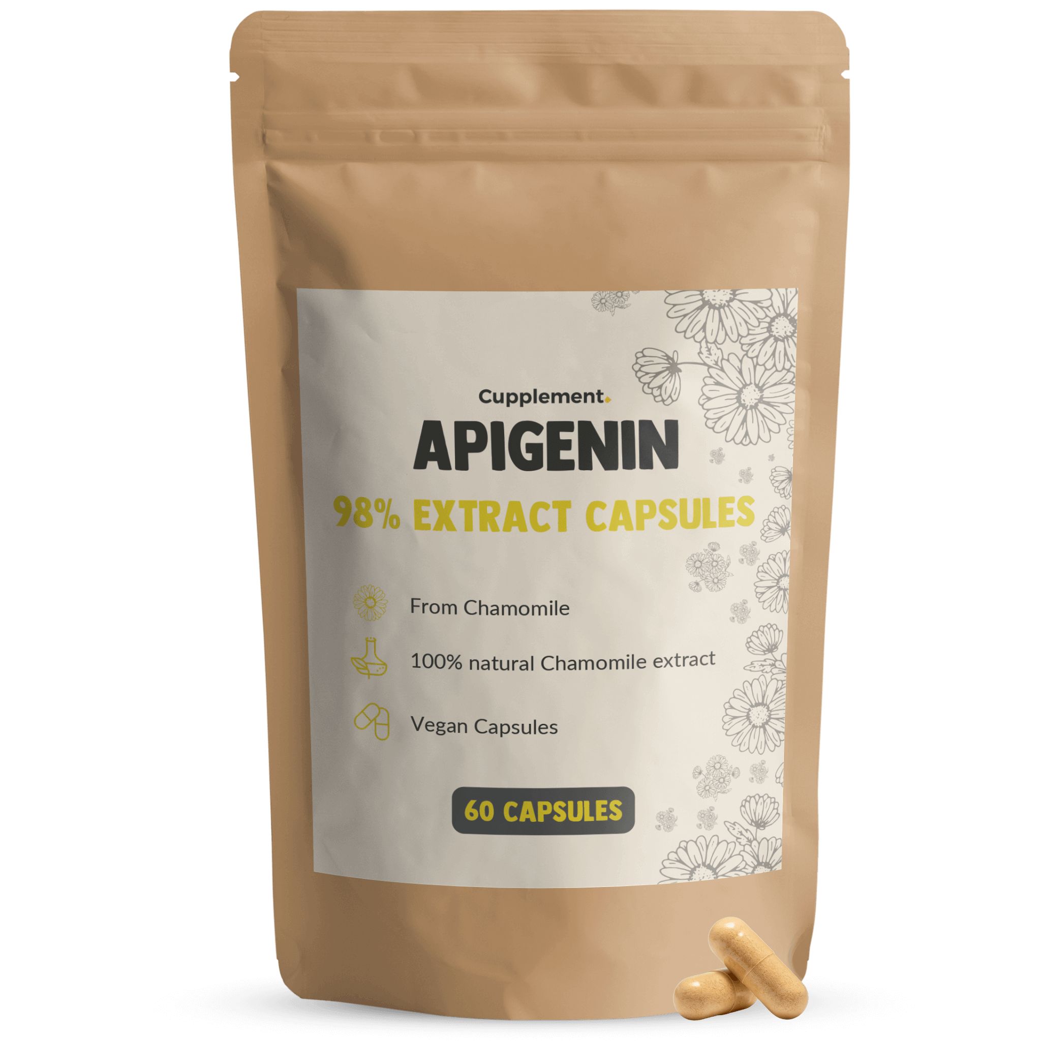 Cupplement - Apigenin Extrakt 100 mg 60 St Kapseln