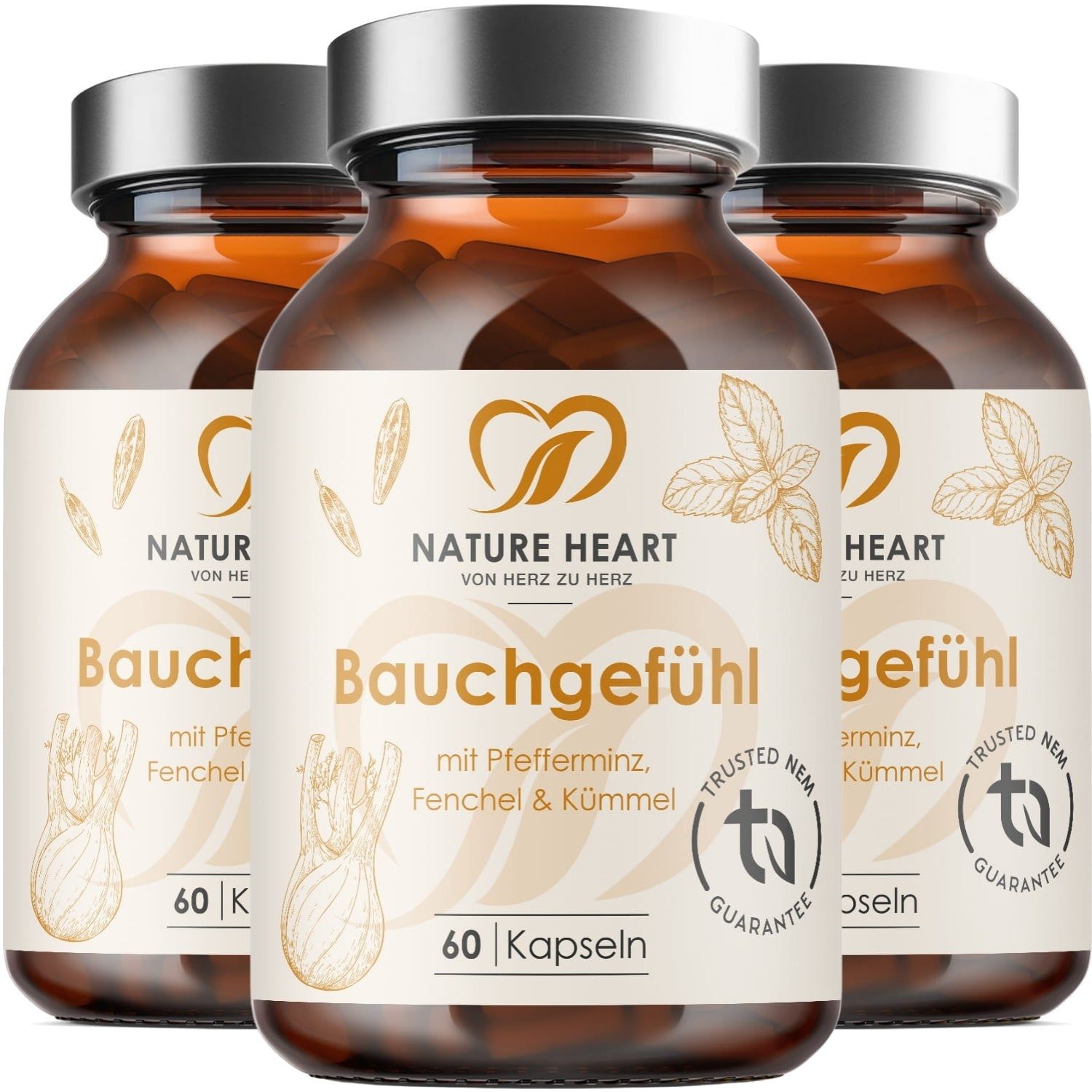 Nature Heart Bauchgefühl 3x60 St Kapseln