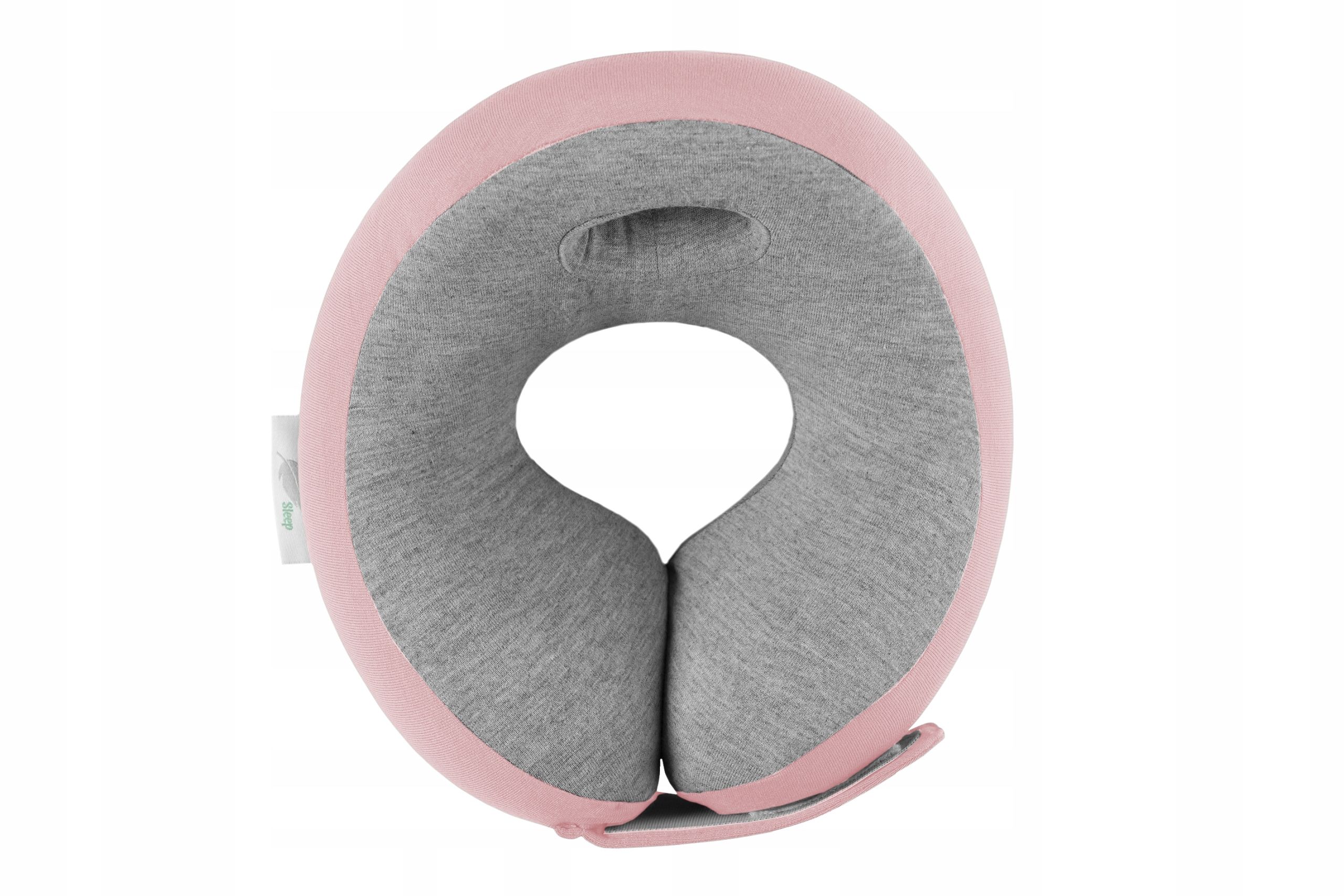 Medi Sleep Kinder-Reisekissen aus Memory-Schaum rosa-grau