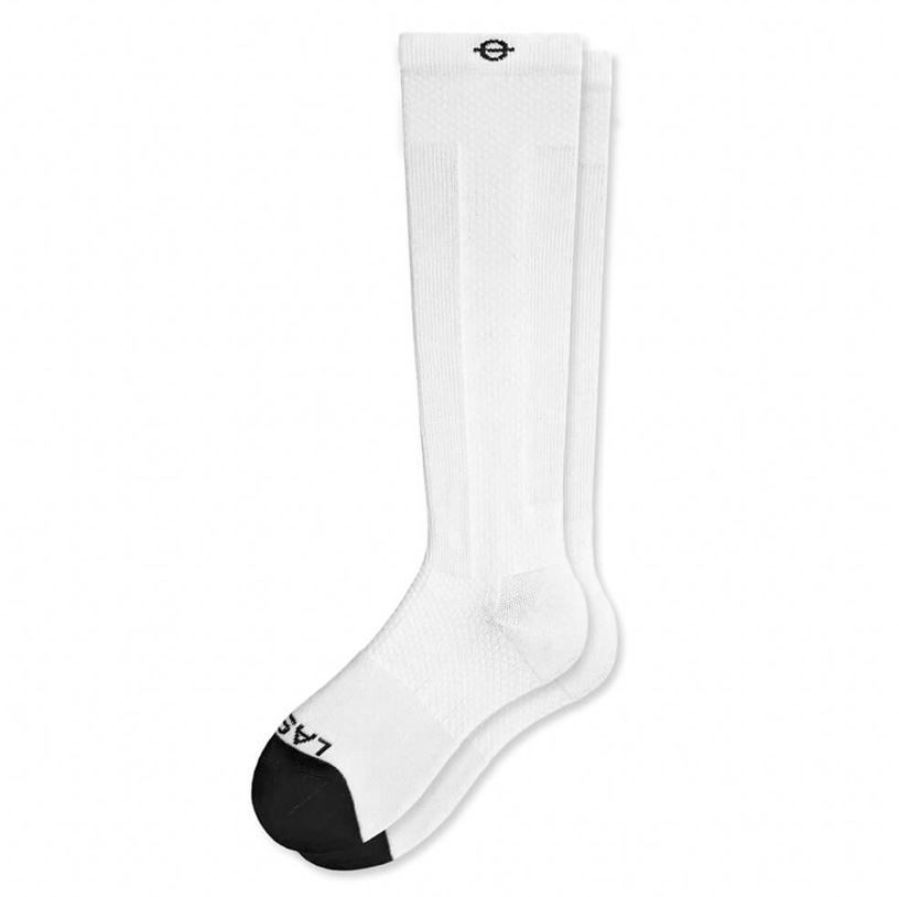 Lasso® Kompressionssocken knielang, weiß