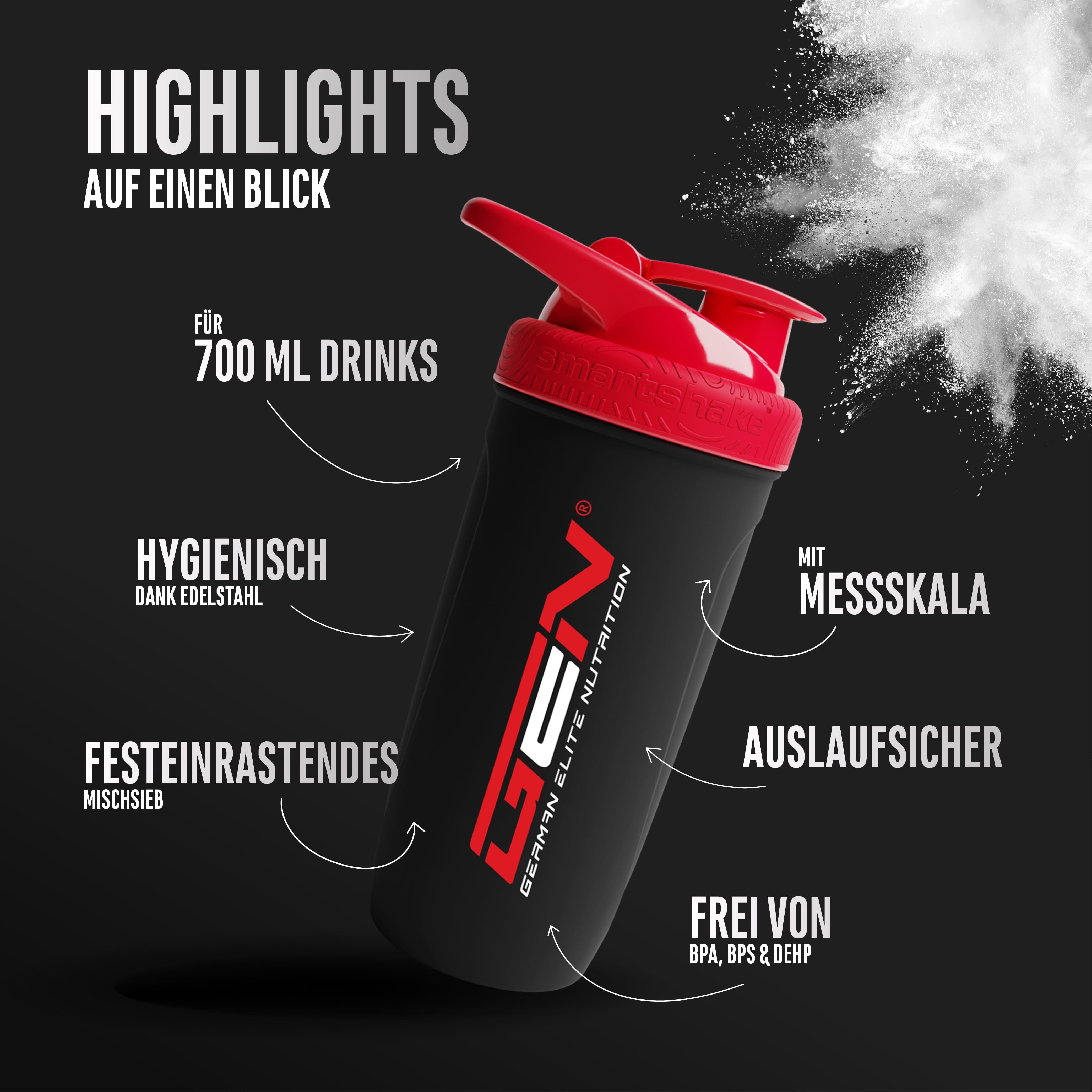 GEN Protein Shaker Edelstahl