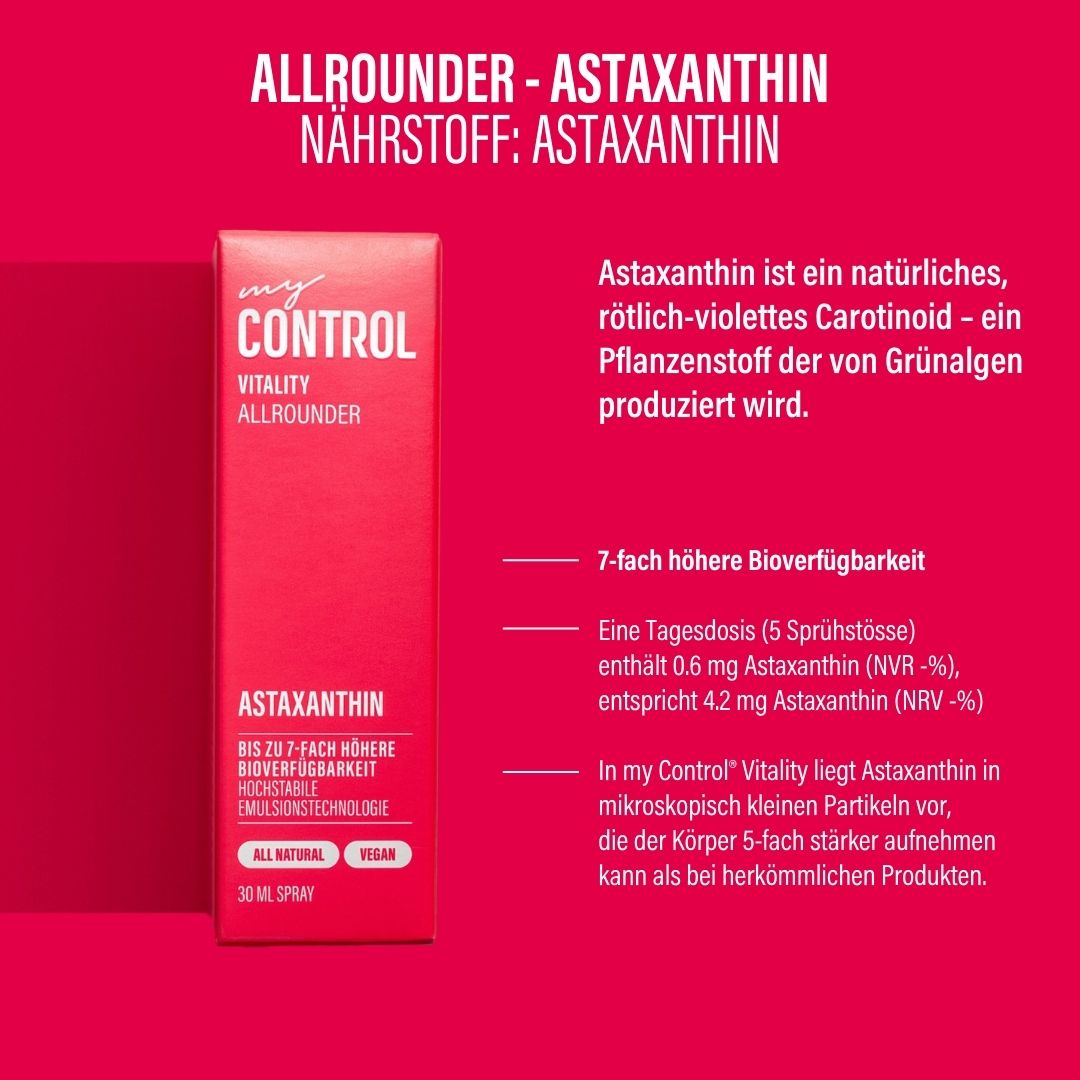 my Control® Vitality Allrounder – Astaxanthin Spray - 30 ml