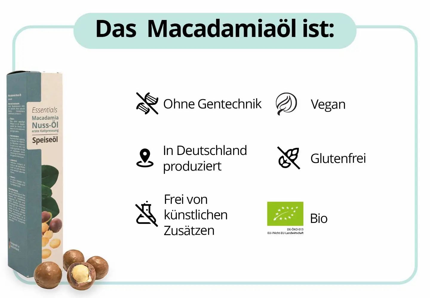 Salufast Bio Macadamianussöl