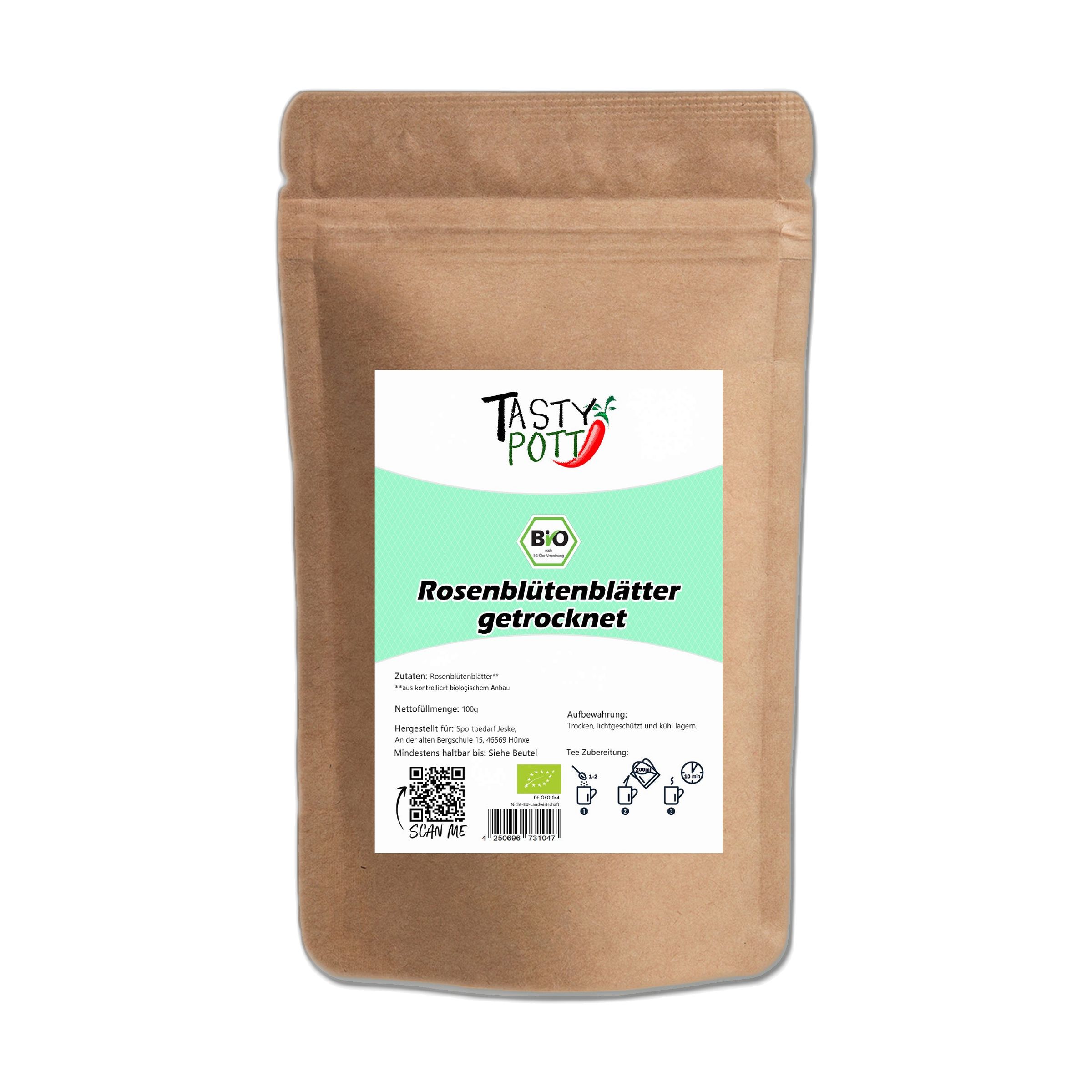 Tasty-Pott Tasty Pott Bio Rosenblütenblätter getrocknet 200 g