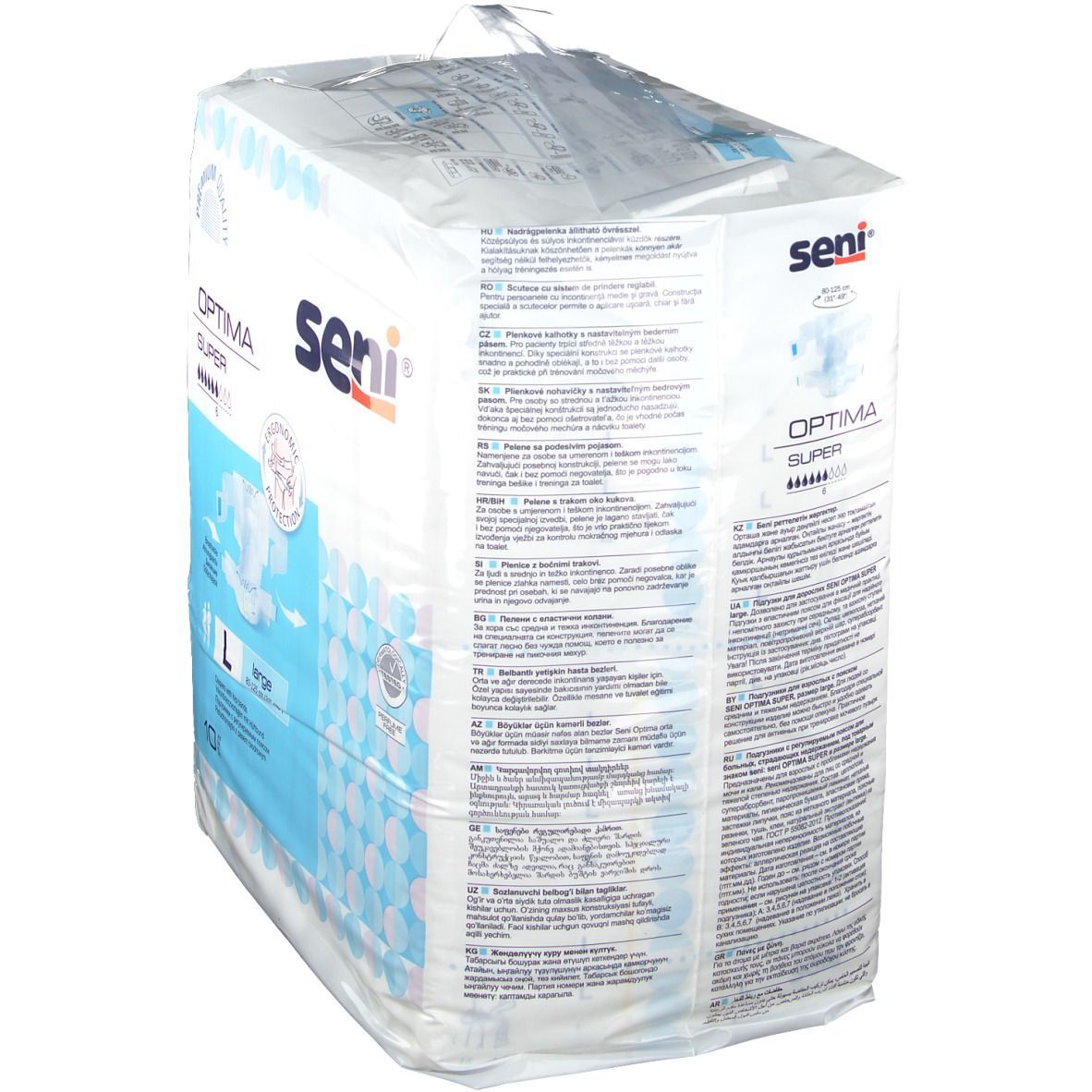 SENI Optima Super Vorlage mit Hüftbund Größe L