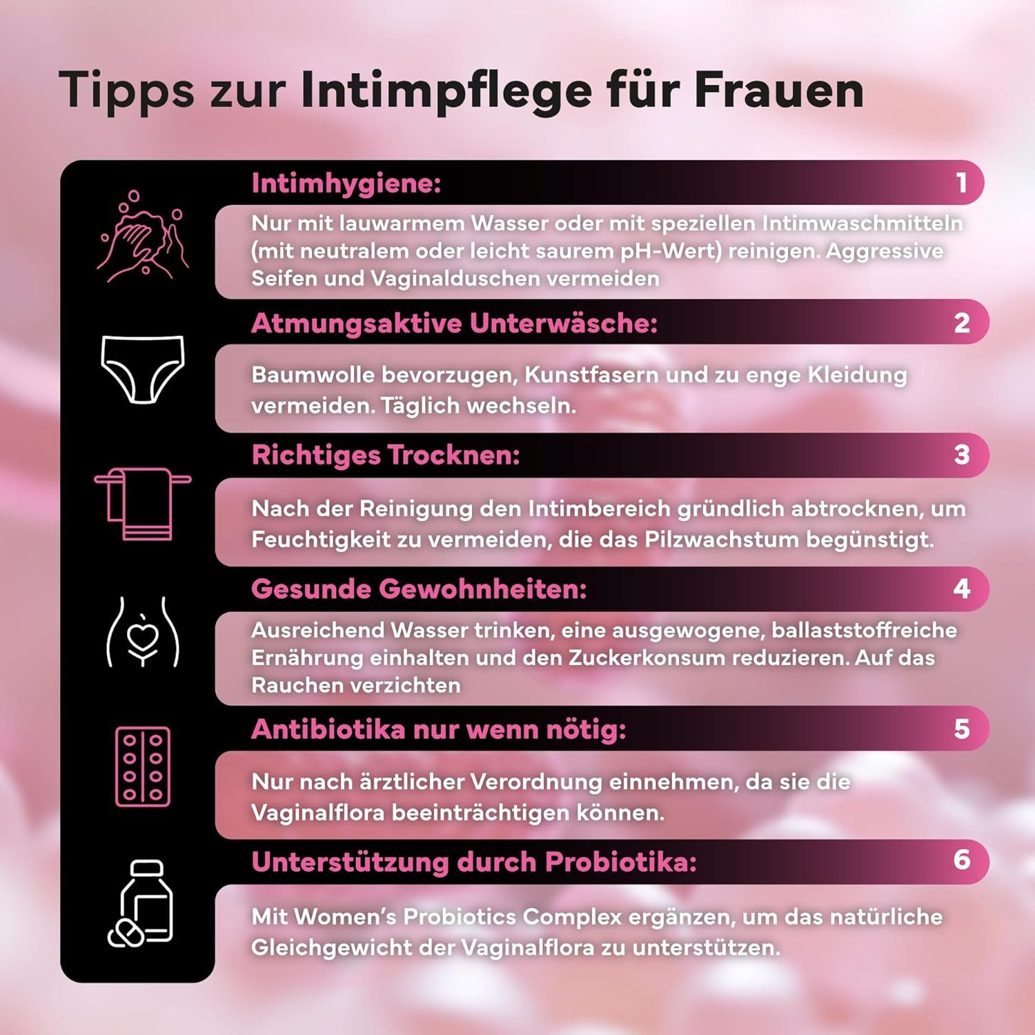 SEVENS NUTRITION Probiotics  für Frauen Intimflora Kapseln