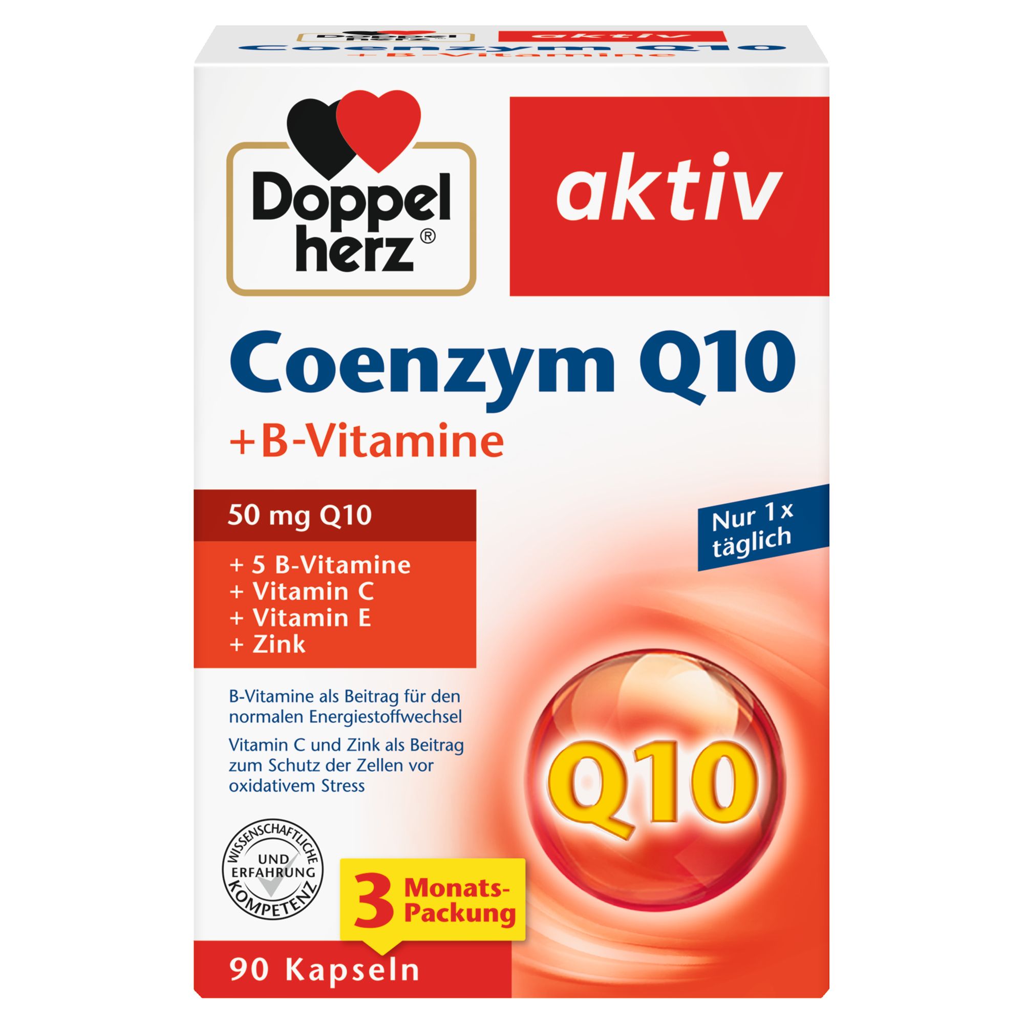 Doppelherz aktiv Coenzym Q10 + B-Vitamine 90 Kps. St Kapseln
