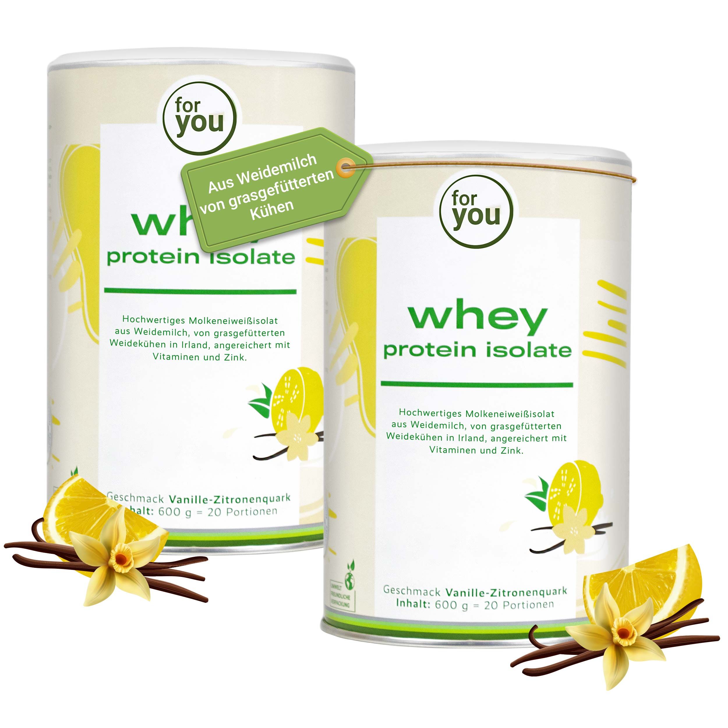for you Whey Protein Isolate Doppelpack