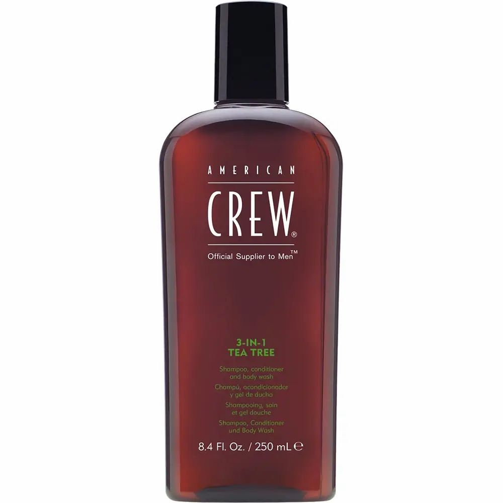 American Crew Tea Tree 3-in-1 – Shampoo, Conditioner & Body Wash 250 ml
