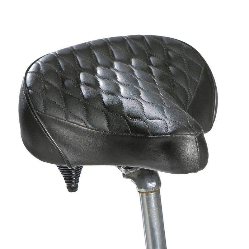 aktivelo Fahrradsattel Damen & Herren, weiche Federung, extra Breit, Bandscheibensattel, 27 x 25 cm