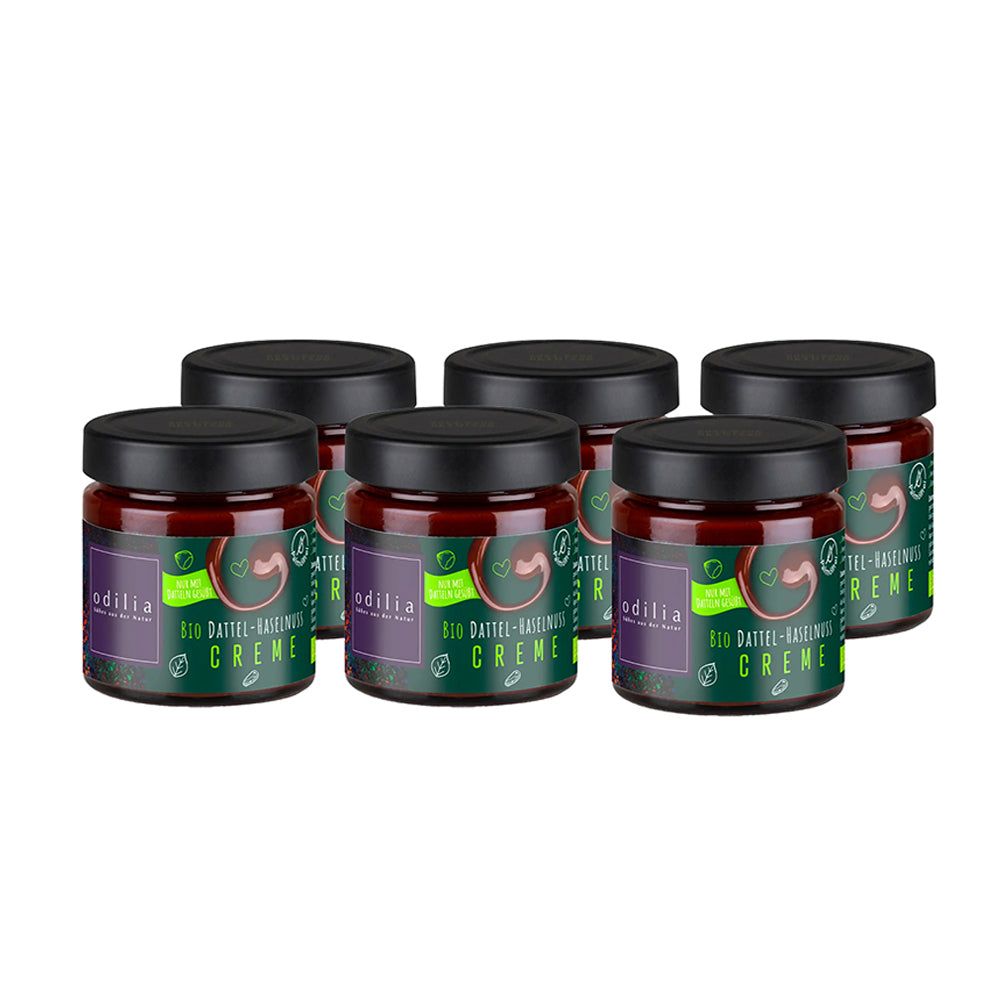 odilia Dattel Haselnuss Creme 6x200 g Brotaufstrich