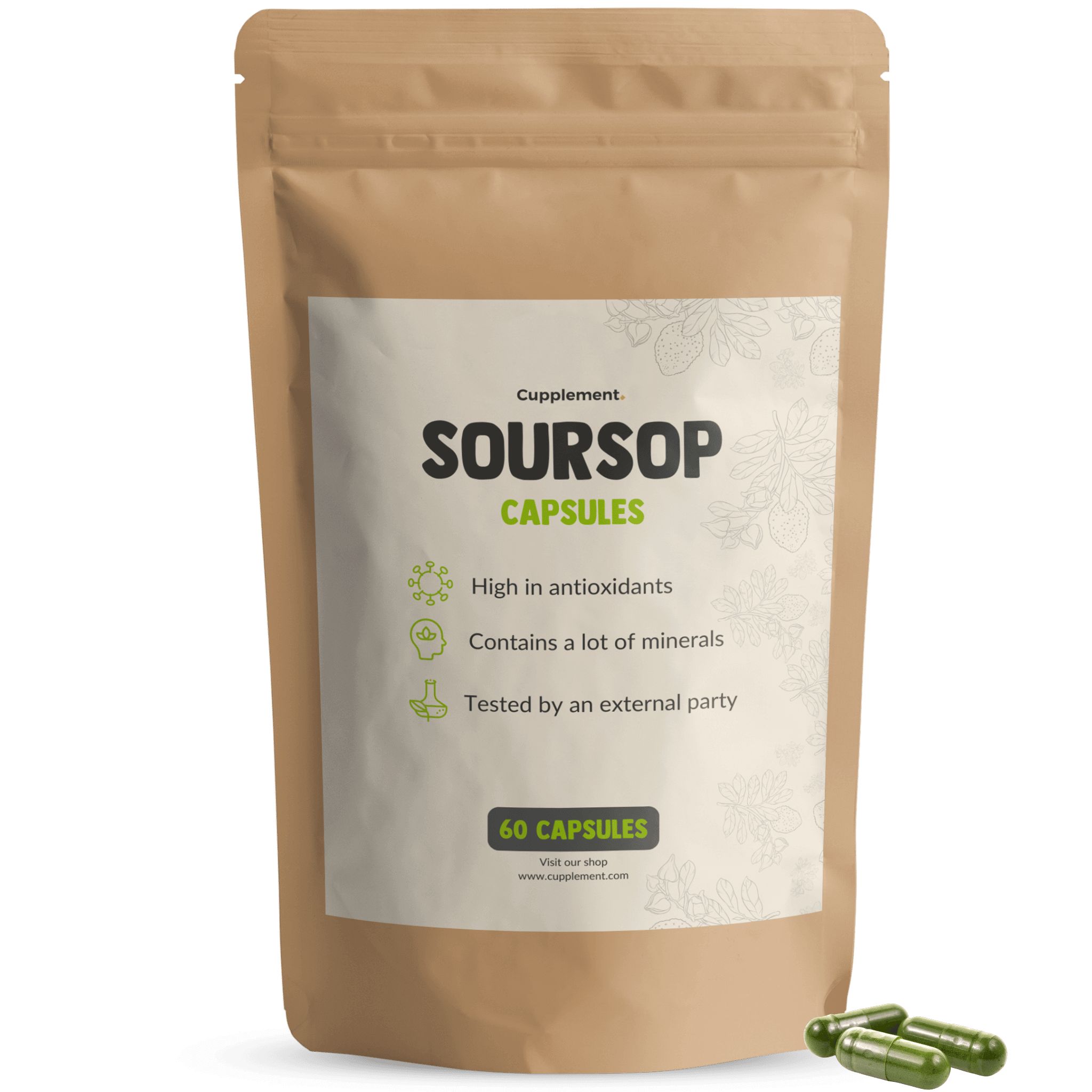 Cupplement - Soursop-Extrakt- 500 mg 60 St Kapseln