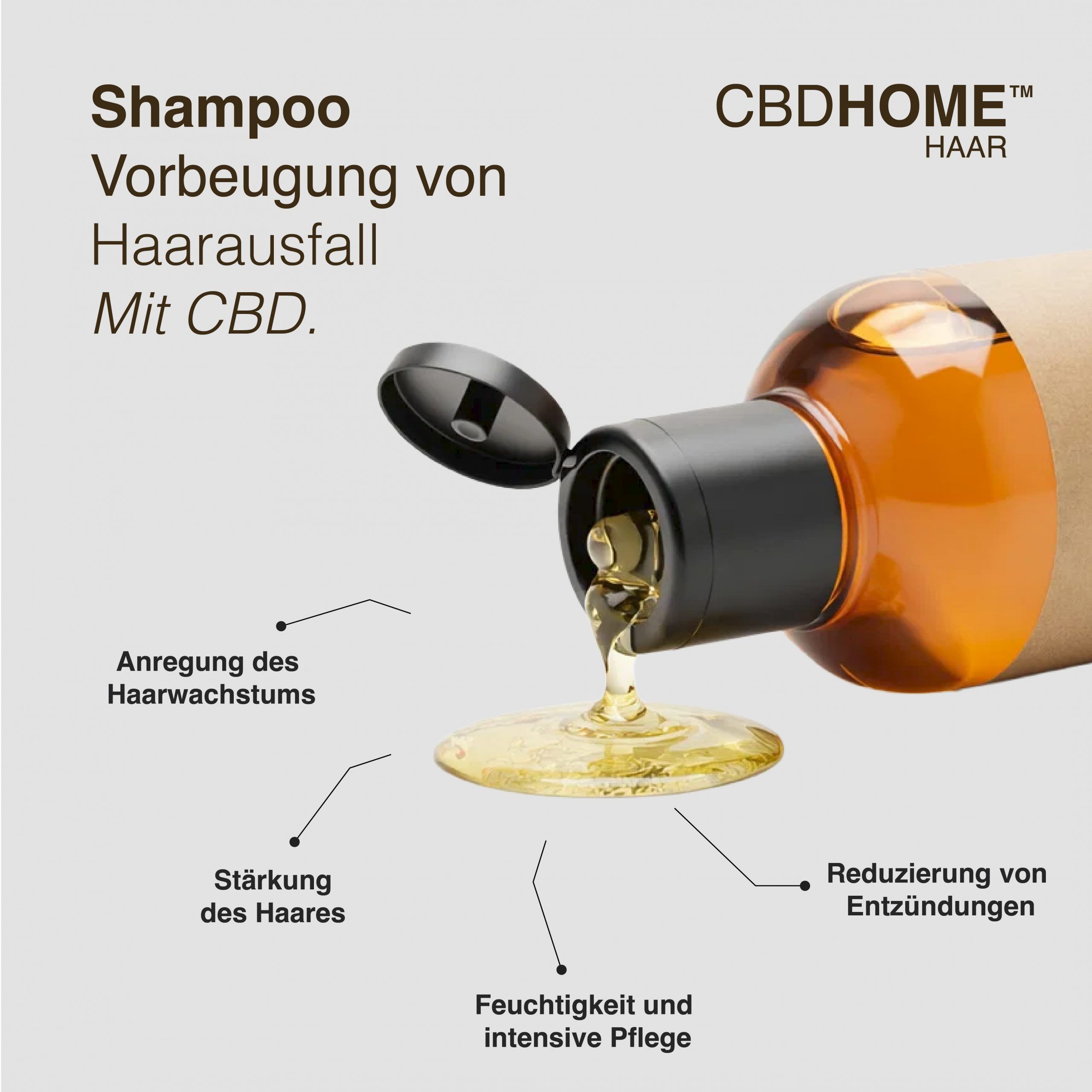CBD HOME – Anti-Haarausfall Shampoo (Frauen) – 1 % CBD