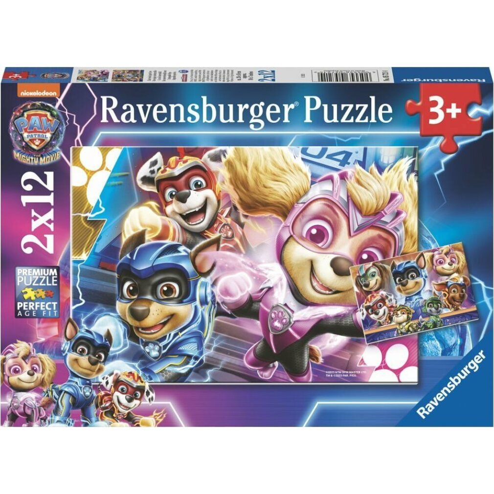 Ravensburger - Paw Patrol The Mighty Movie 2x12p - (10105721)