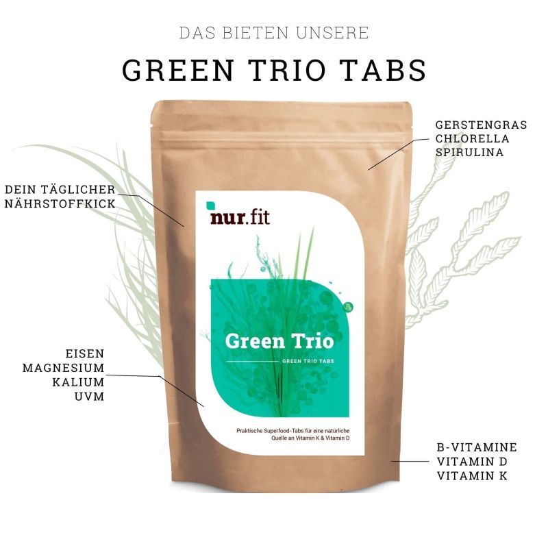 nur.fit Green Trio Tabs