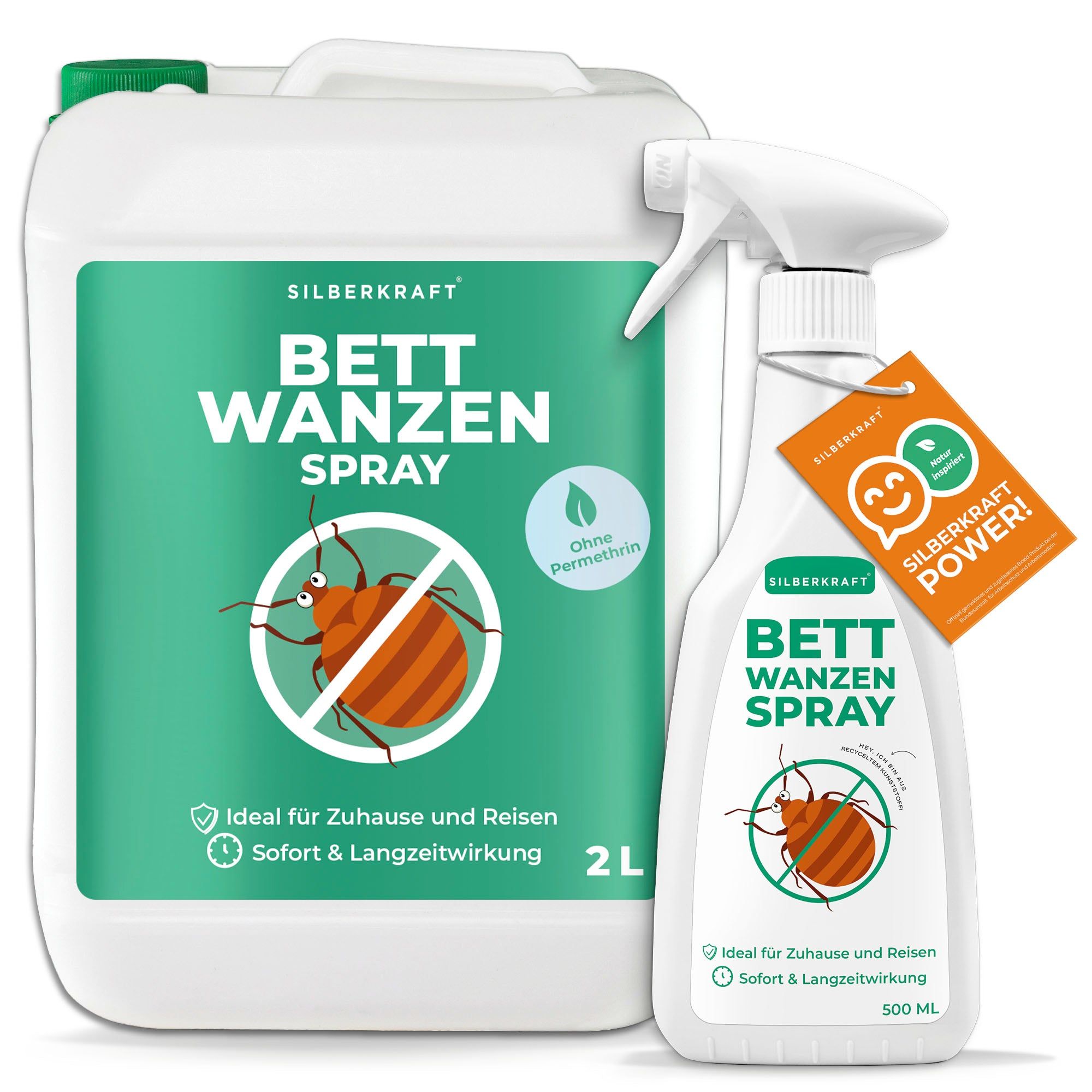 SILBERKRAFT Anti Bettwanzen Spray