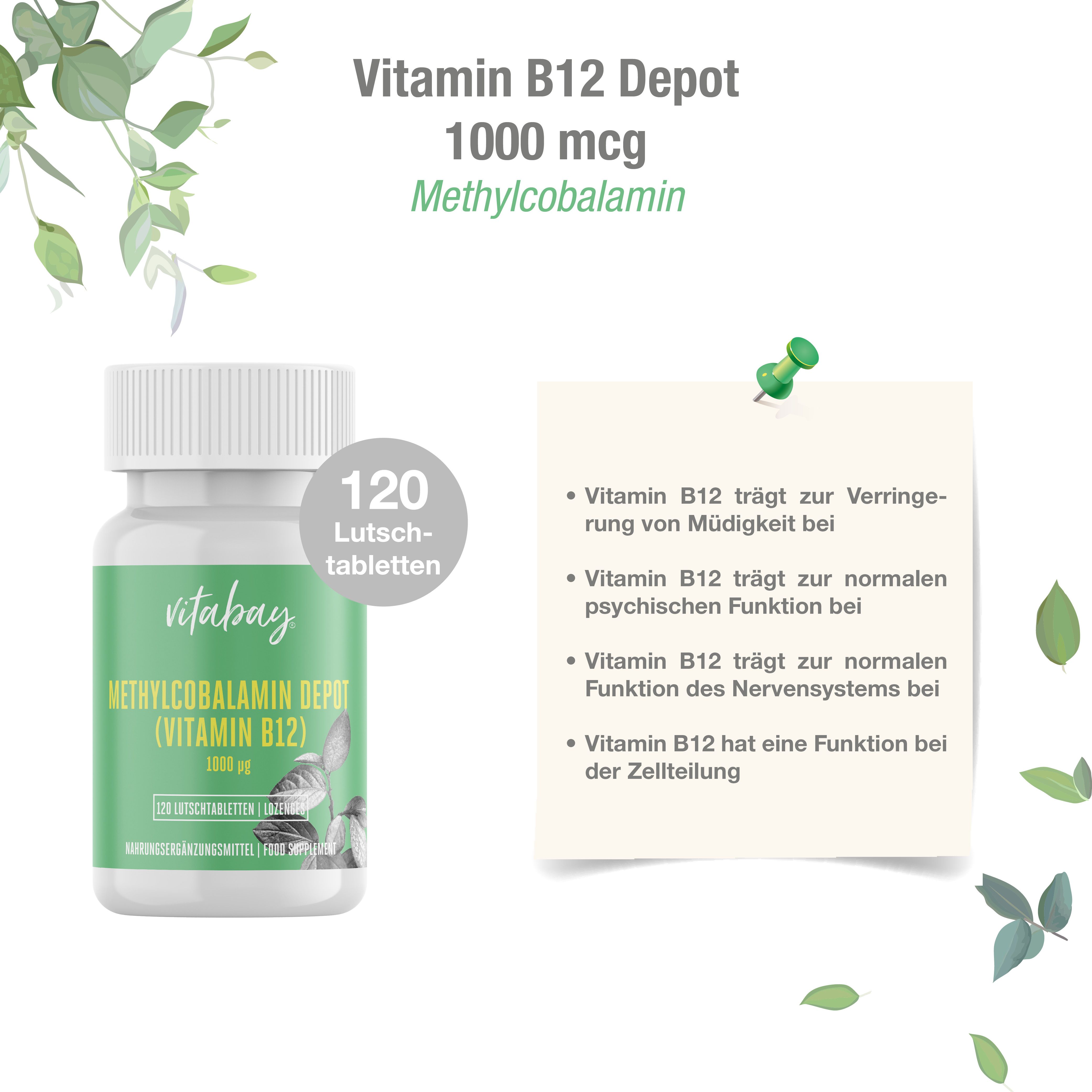 Vitabay Vitamin B12 Depot 1000 mcg