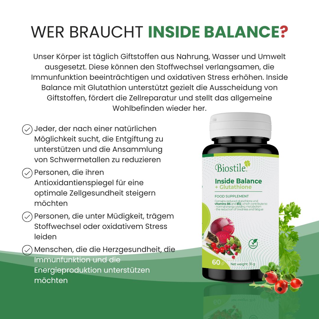 Biostile Inneres Gleichgewicht mit Glutathion