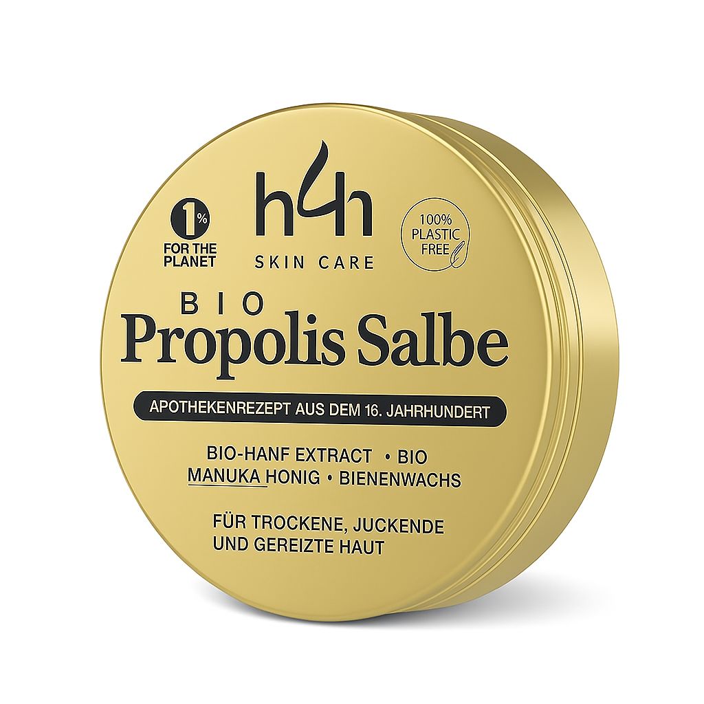 Bio Propolis Salbe mit Manuka & CBD Hanf – Beruhigende Pflege für trockene, gereizte Haut 50 g