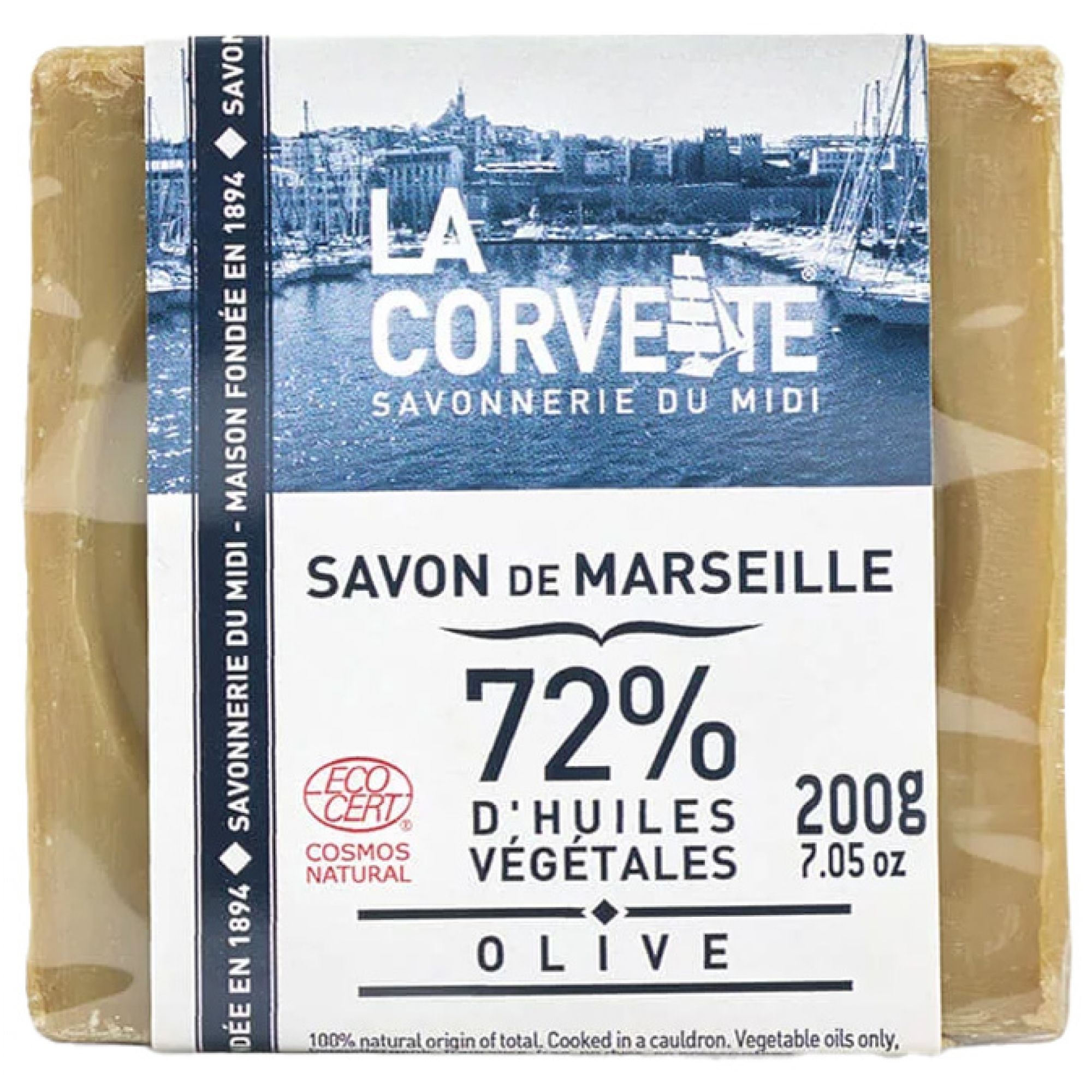 La Corvette Marseille Seife Olive 6,2x6,2x5,5 cm