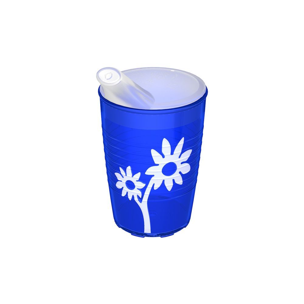 Ornamin Becher mit Antirutsch-Trick Blume Schnabelaufsatz kleiner Öffnung 1 St