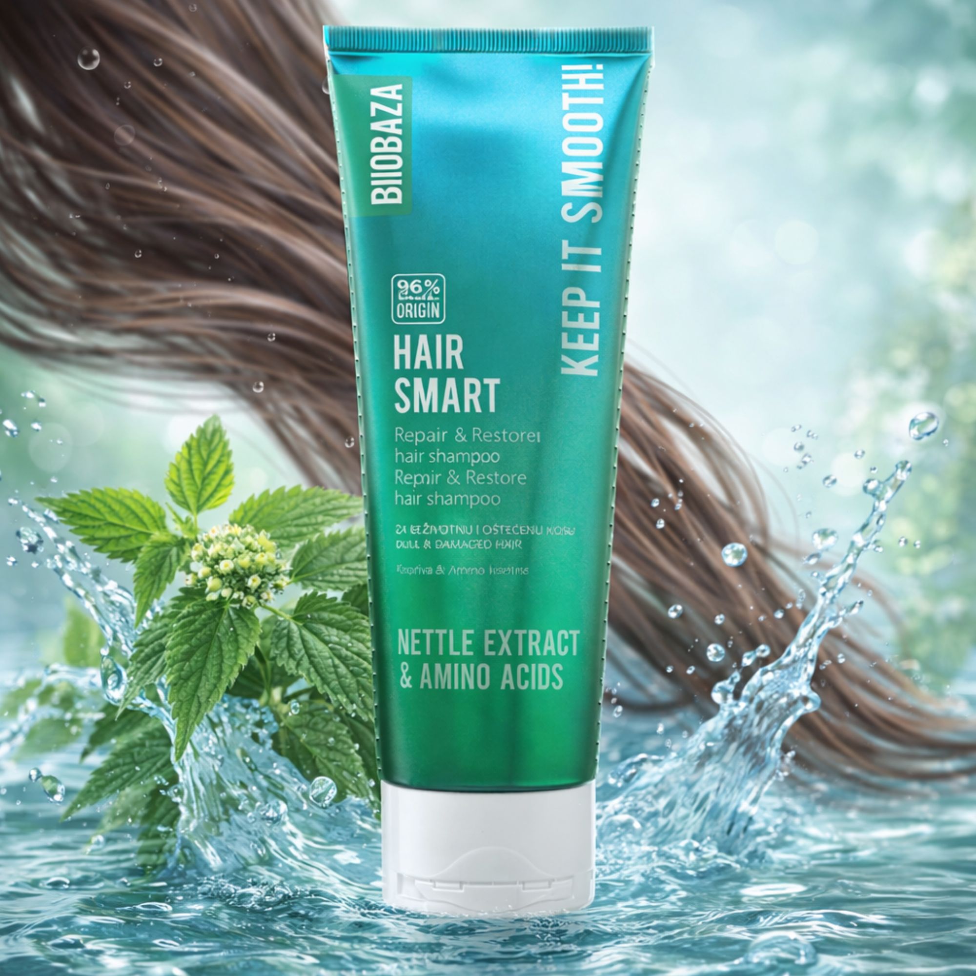 BIOBAZA Hair Smart Shampoo für Wachstum & Regeneration