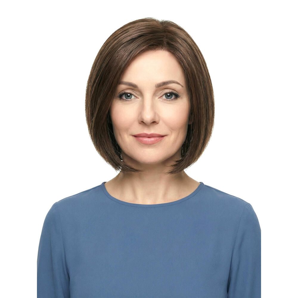 Perücke Mercedes von trendhair, braun, Bob-Schnitt, Frontalansicht.