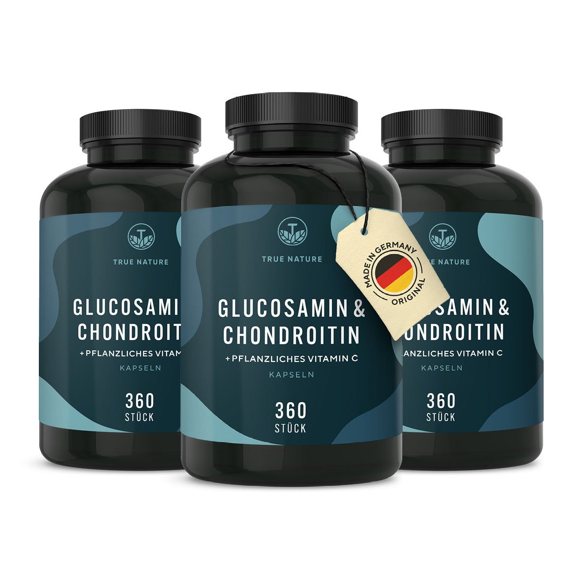 True Nature® Glucosamin & Chondroitin Kapseln mit Vitamin C