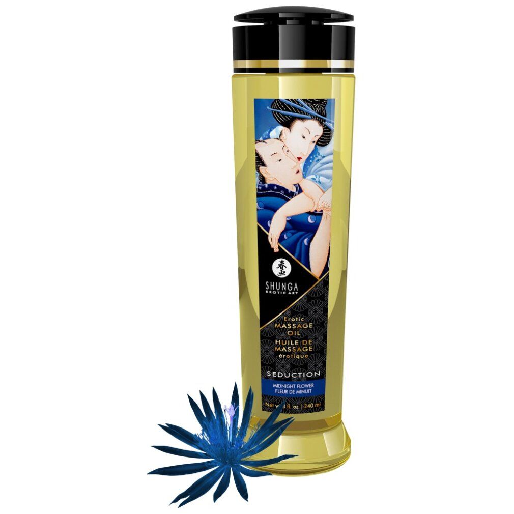 Shunga - Massage Oil Seduction Midnight Flower 240 ml