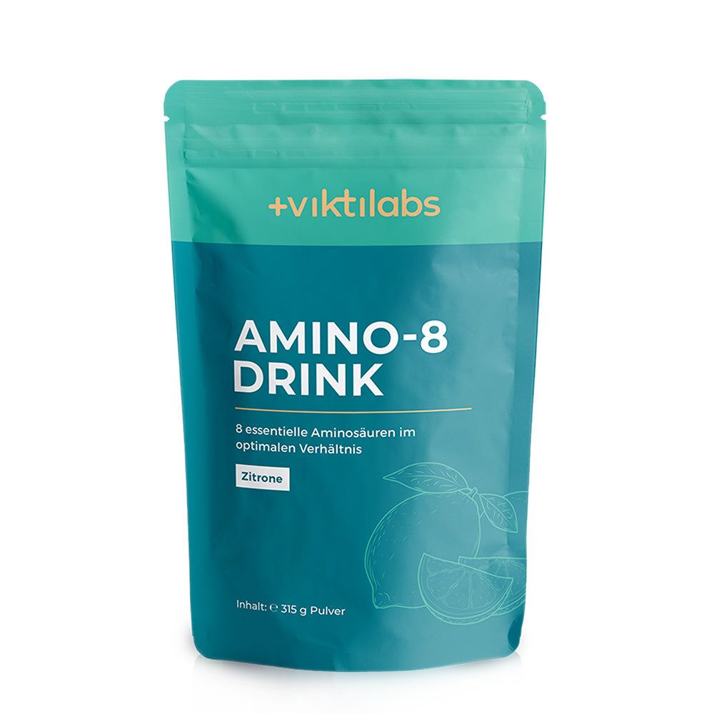 Viktilabs Amino 8 Drink Zitrone: kristalline Aminosäuren nach Prof. Dr. Lucà-Moretti 315 g Pulver